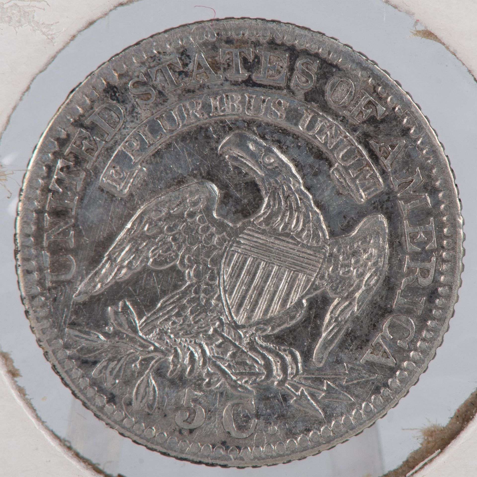 1829 US LIBERTY CAPPED BUST 5C COIN EF45 - Bild 2 aus 3