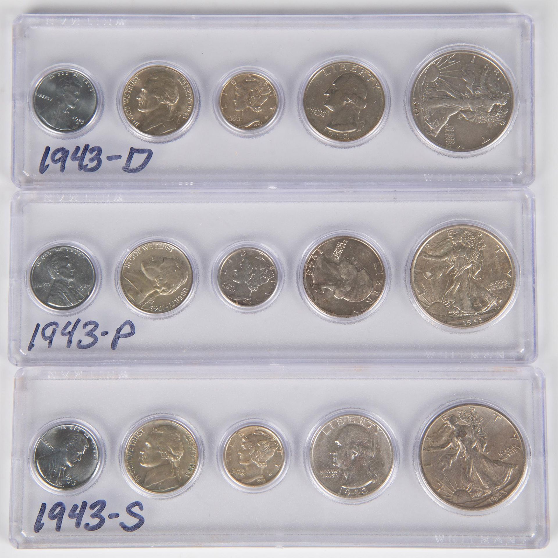 152PC COLLECTION OF US COINS FROM YEARS 1940-1949 - Image 9 of 20