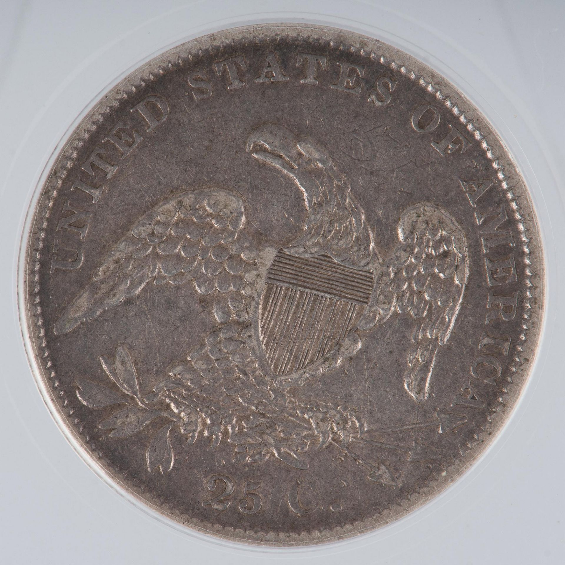 1838 CAPPED BUST B-1 25 CENT COIN AU50 - Bild 4 aus 11