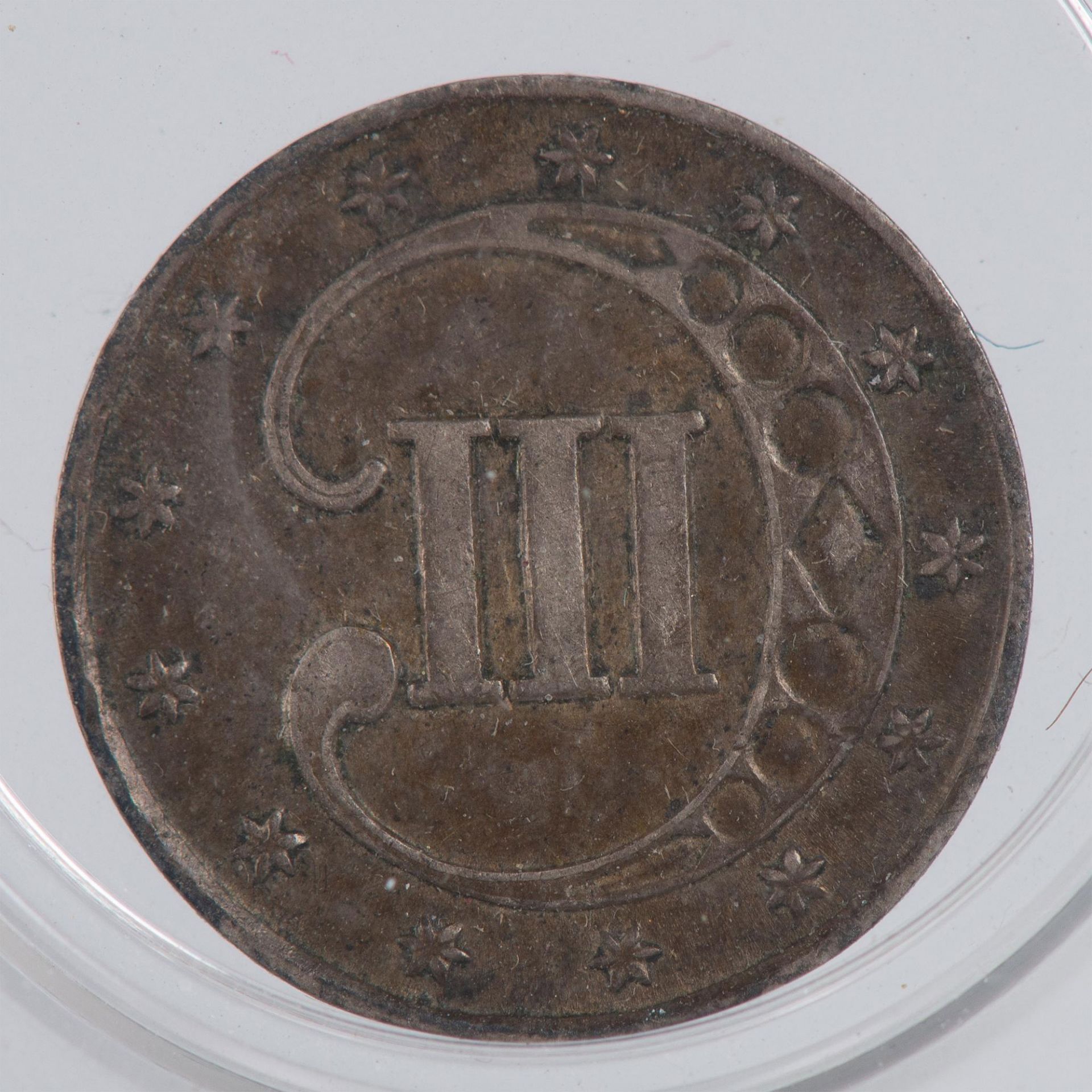 1852 SILVER 3C COIN CHOICE UNCIRCULATED - Bild 2 aus 2