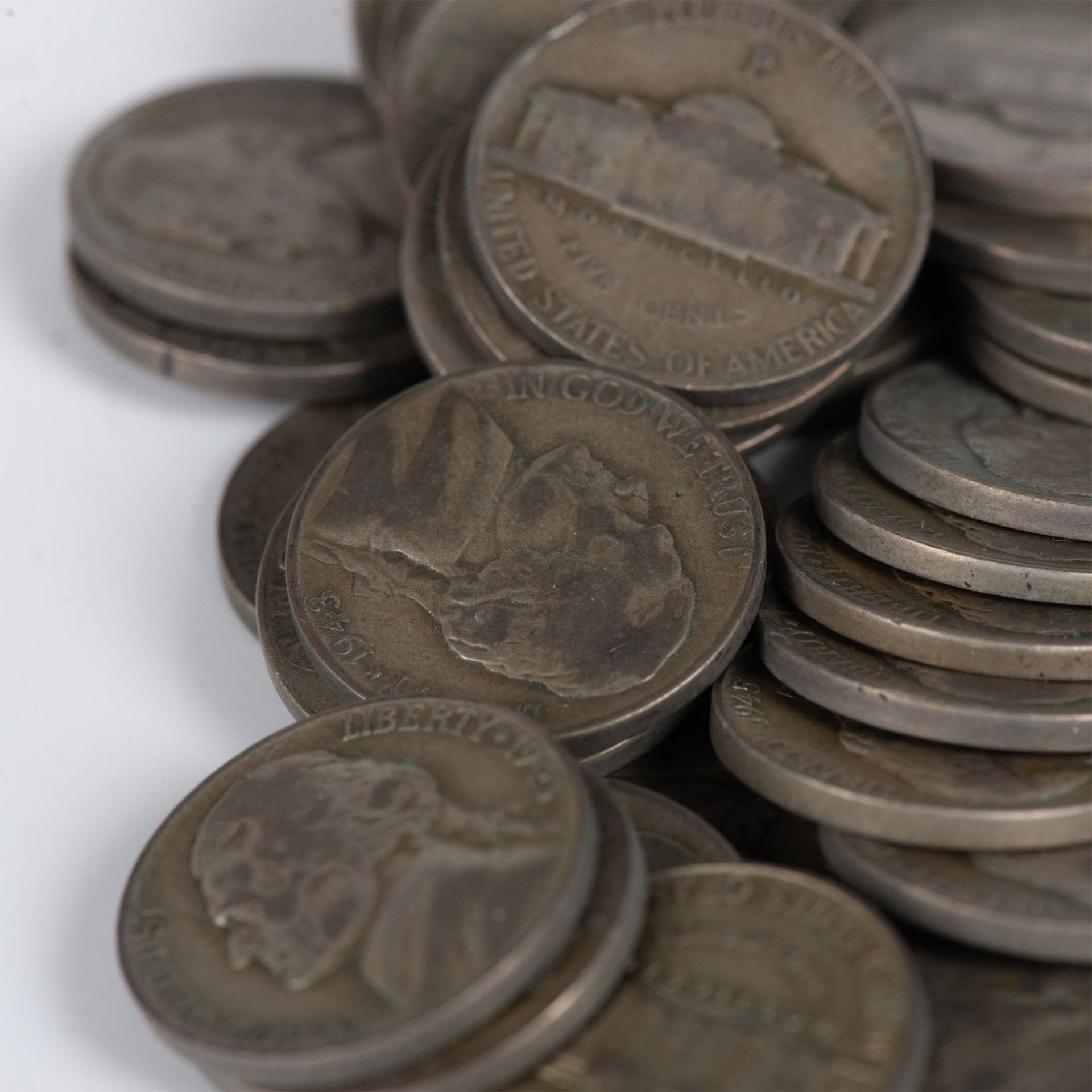 5 ROLLS OF US SILVER WWII NICKELS (40 PER ROLL) - Image 6 of 12