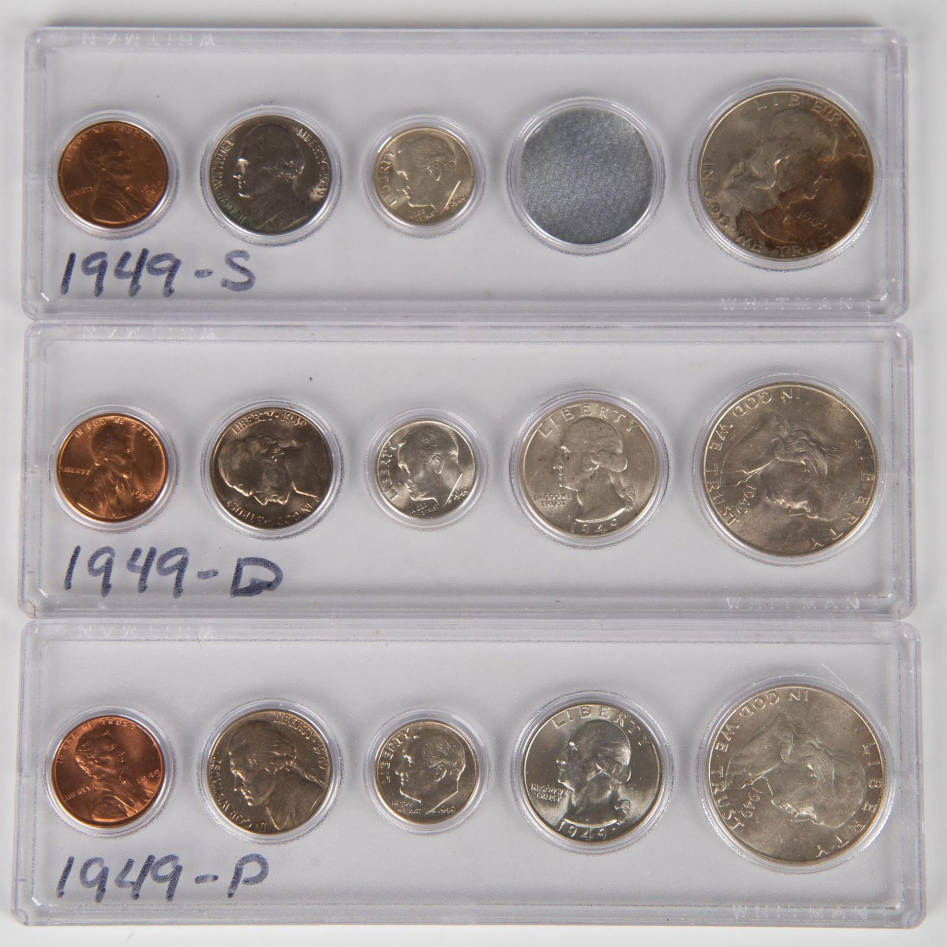 152PC COLLECTION OF US COINS FROM YEARS 1940-1949 - Bild 15 aus 20