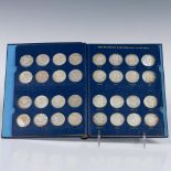 1 BOOK OF US FRANKLIN HALF DOLLAR COINS 1948-1963