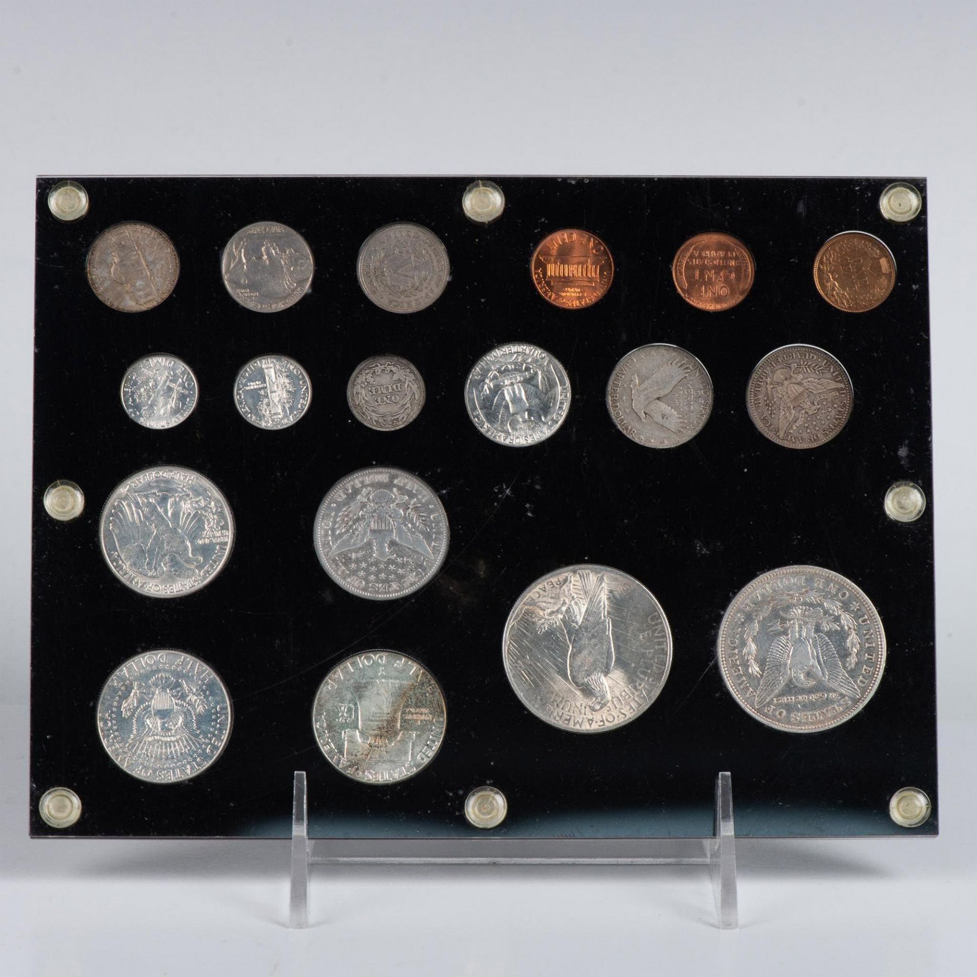 18PC 2OTH CENTURY COINS IN DISPLAY - Bild 10 aus 10