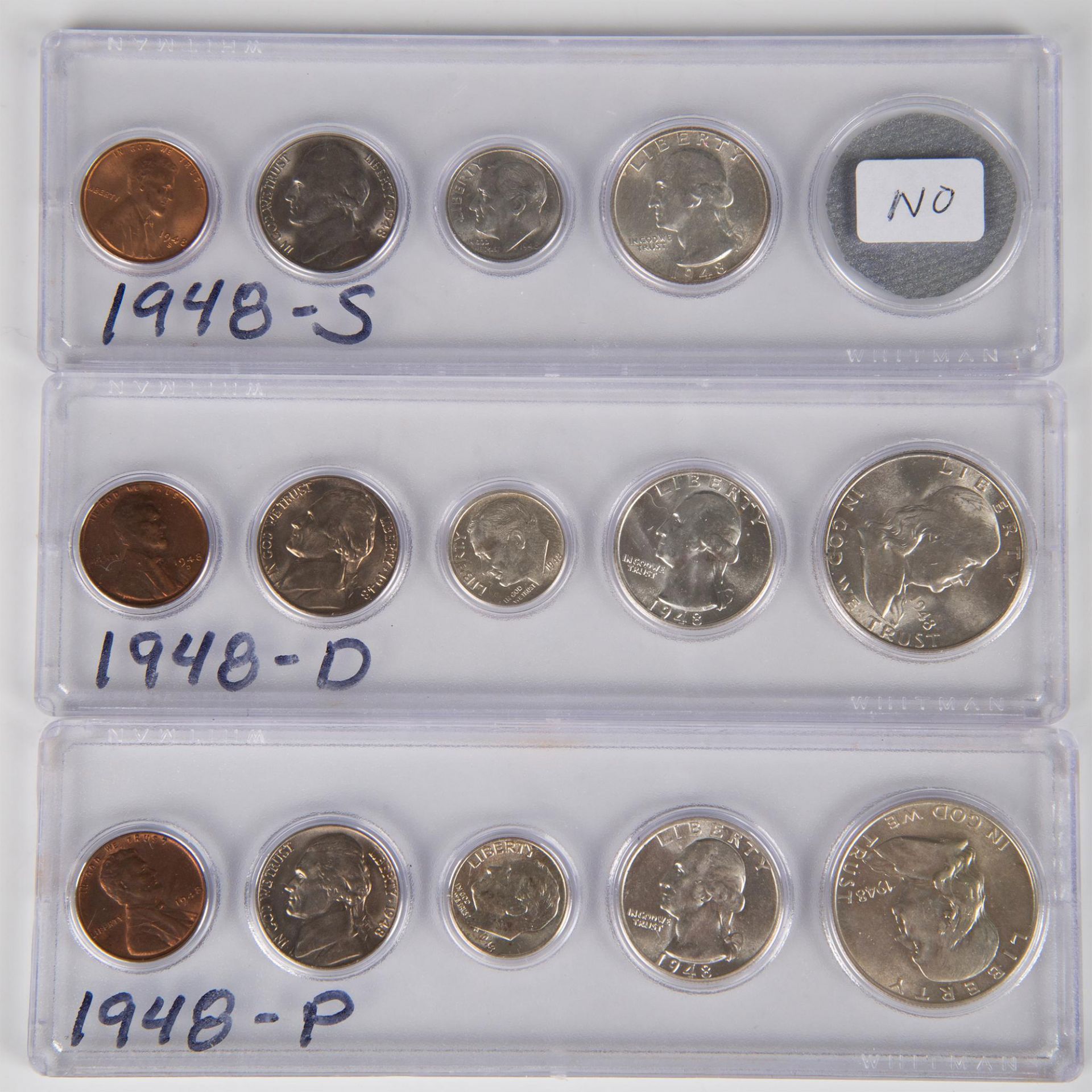 152PC COLLECTION OF US COINS FROM YEARS 1940-1949 - Bild 14 aus 20
