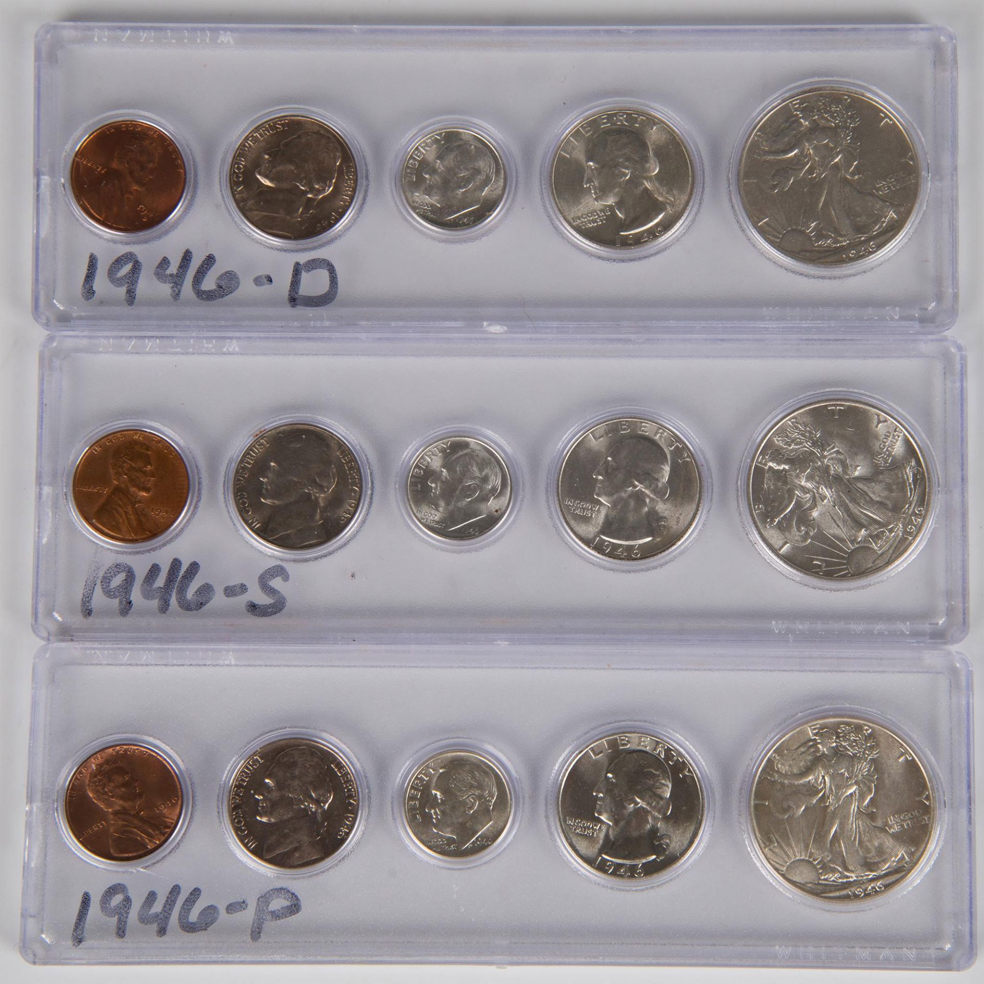152PC COLLECTION OF US COINS FROM YEARS 1940-1949 - Bild 12 aus 20