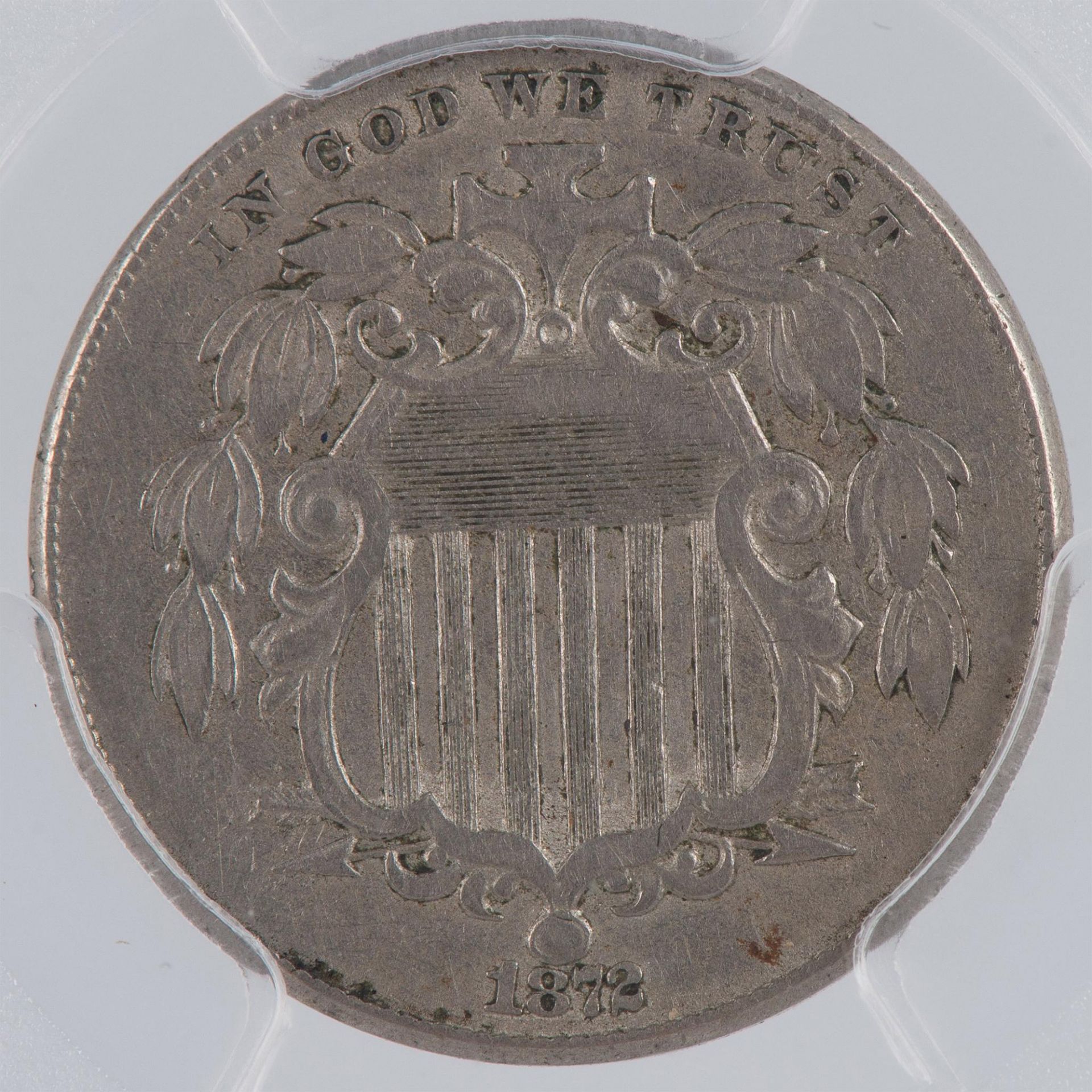 1872 US SHIELD NICKEL PCGS GRADED EF40 - Bild 3 aus 8