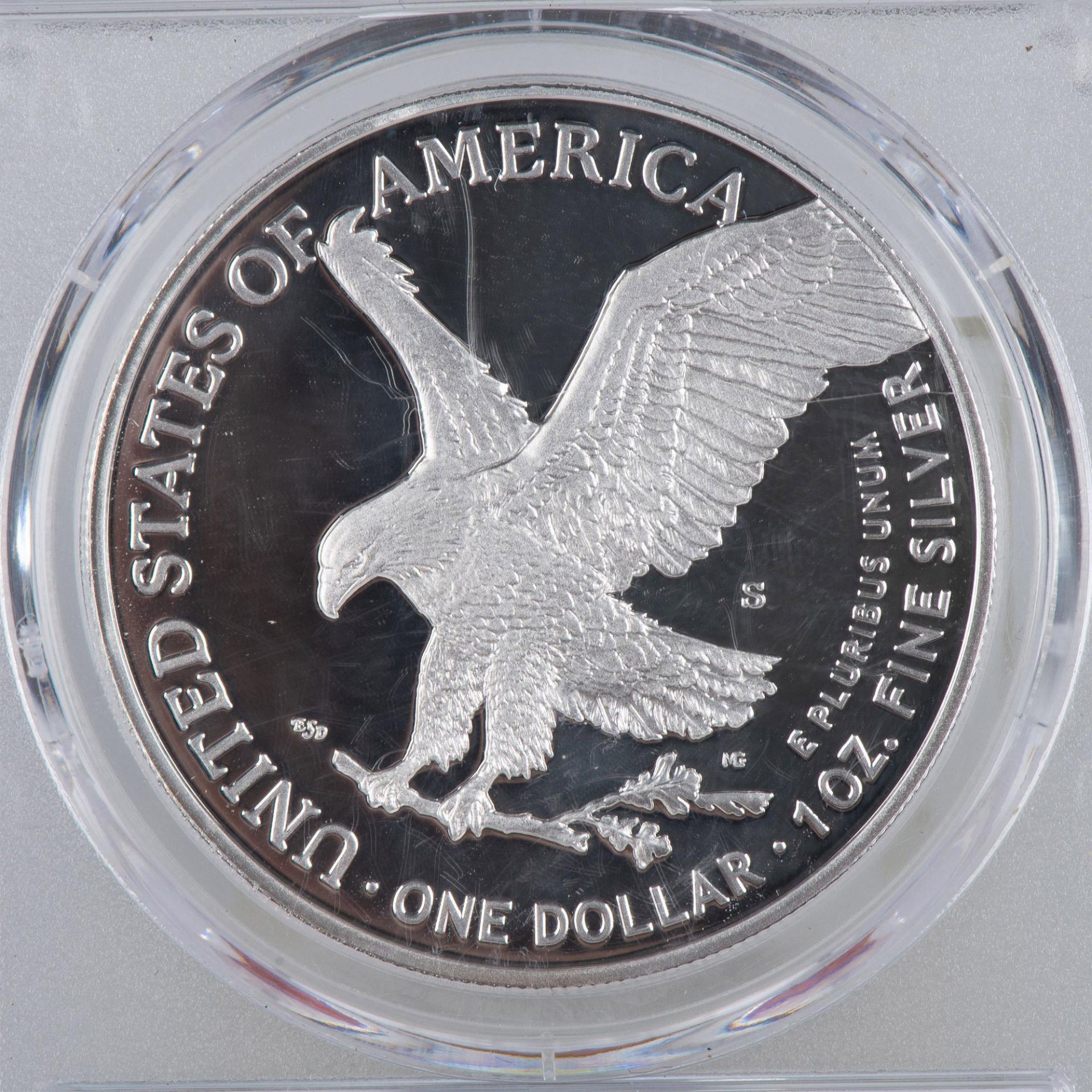 2021-S SILVER FLYING EAGLE FDI PR70 DCAM - Image 4 of 4