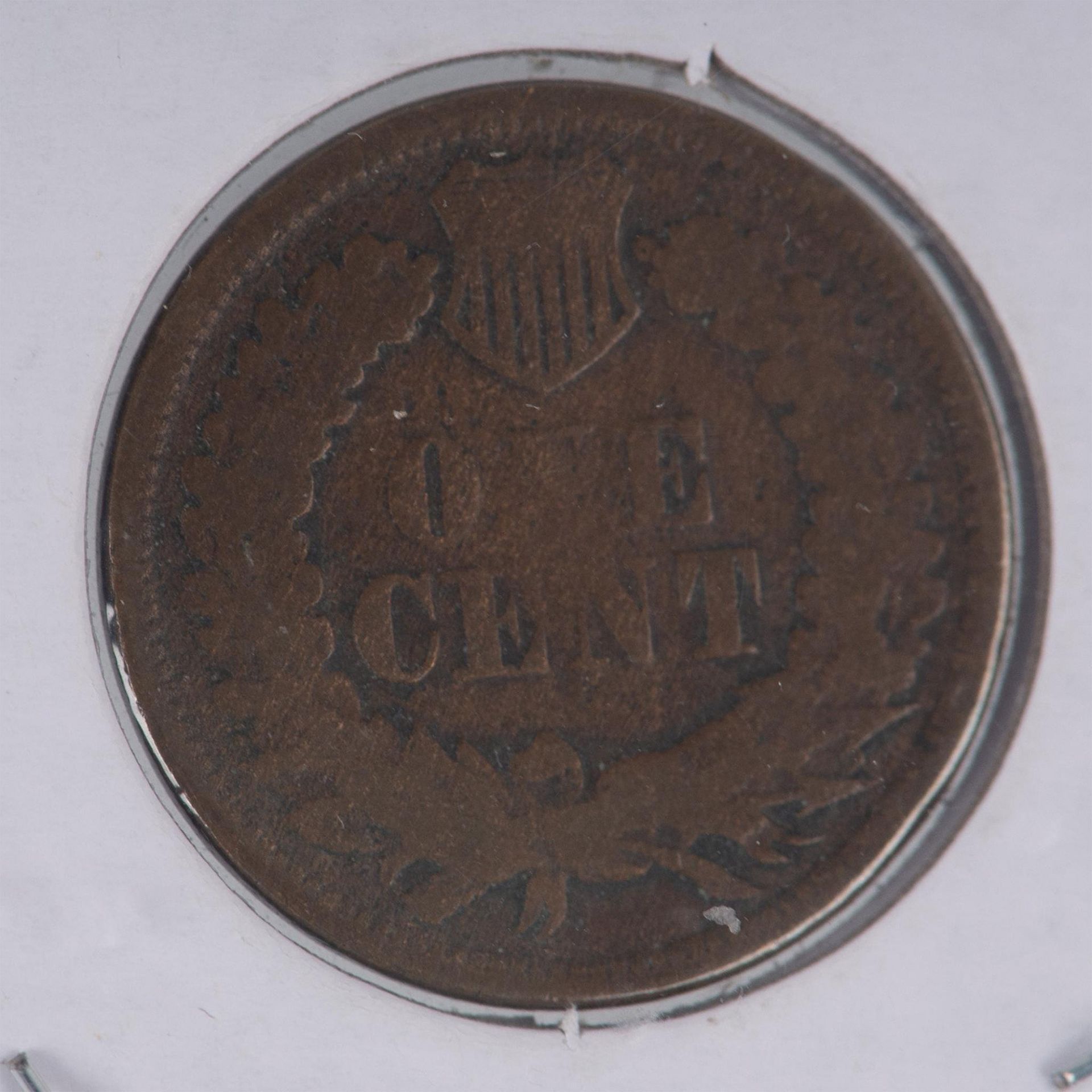 2 US INDIAN HEAD CENT COINS: 1865 & 1866 - Bild 4 aus 6