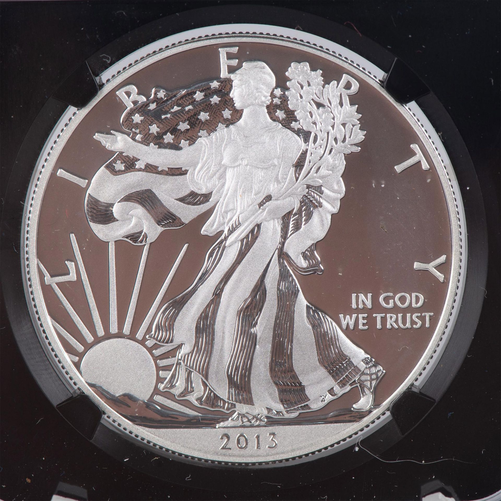 2PC 2013 SILVER EAGLE WEST POINT SET PF70 & SP70 - Image 6 of 7