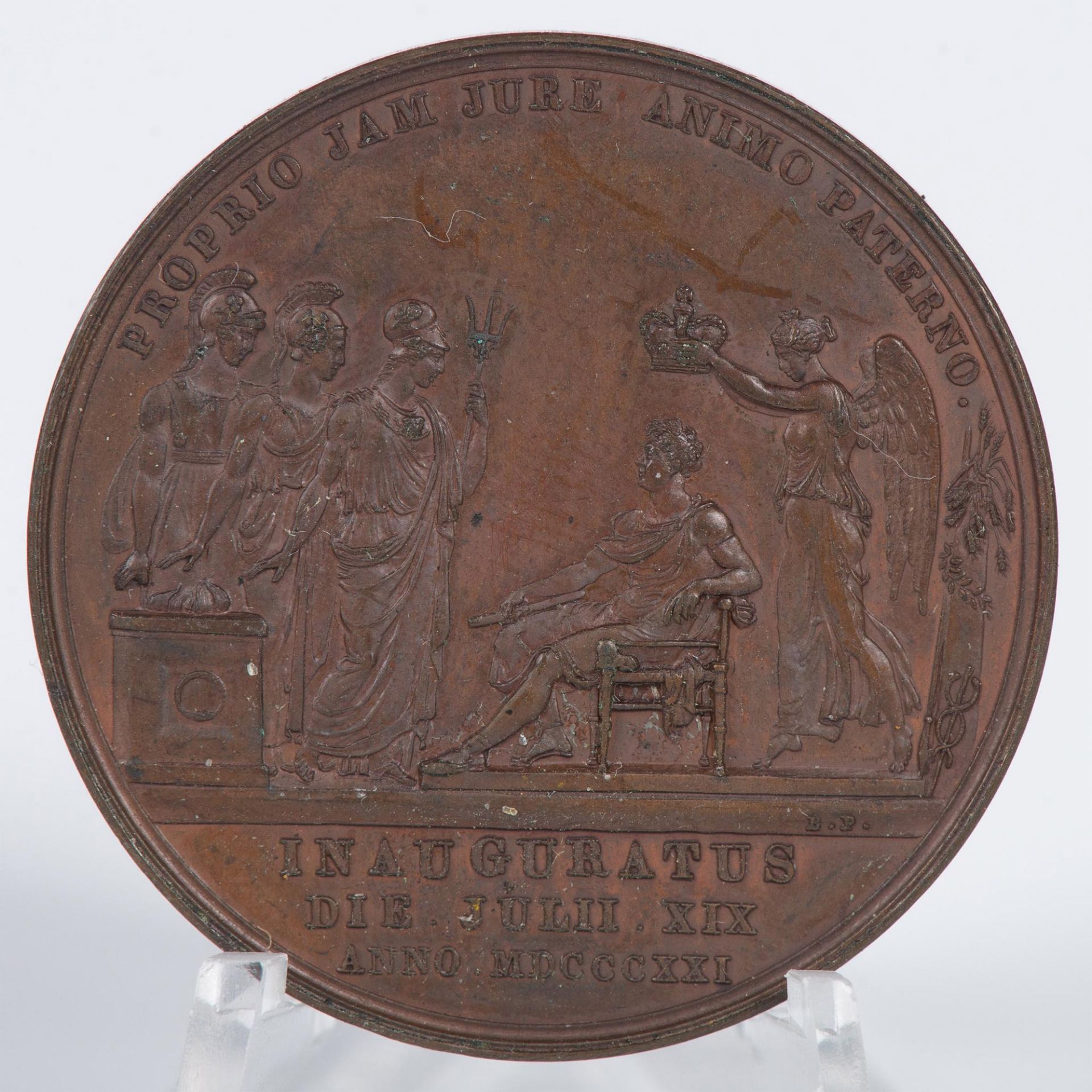 1821 GEORGE IV COPPER CORONATION MEDAL - Image 2 of 8