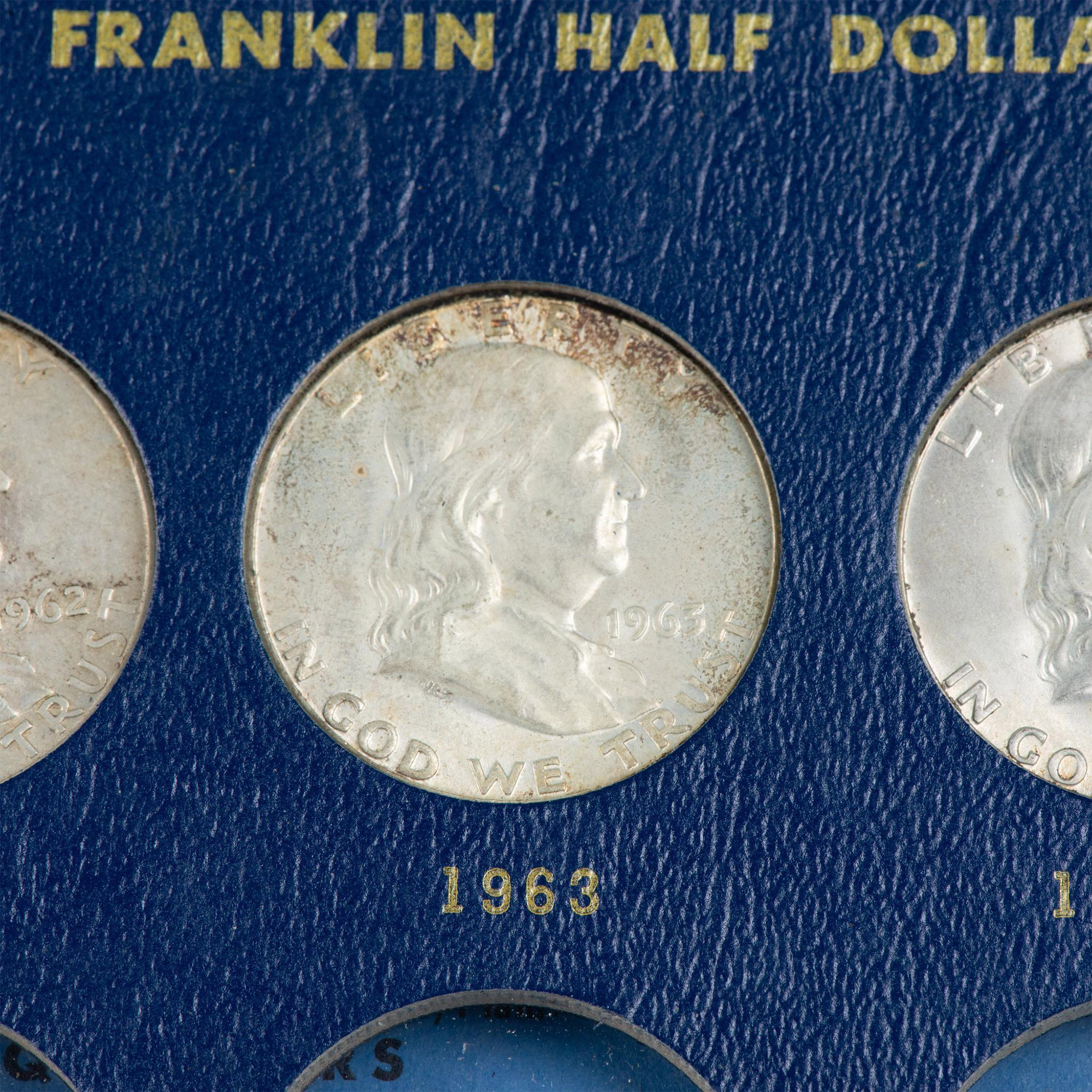 1 BOOK OF US FRANKLIN HALF DOLLAR COINS 1948-1963 - Image 8 of 9