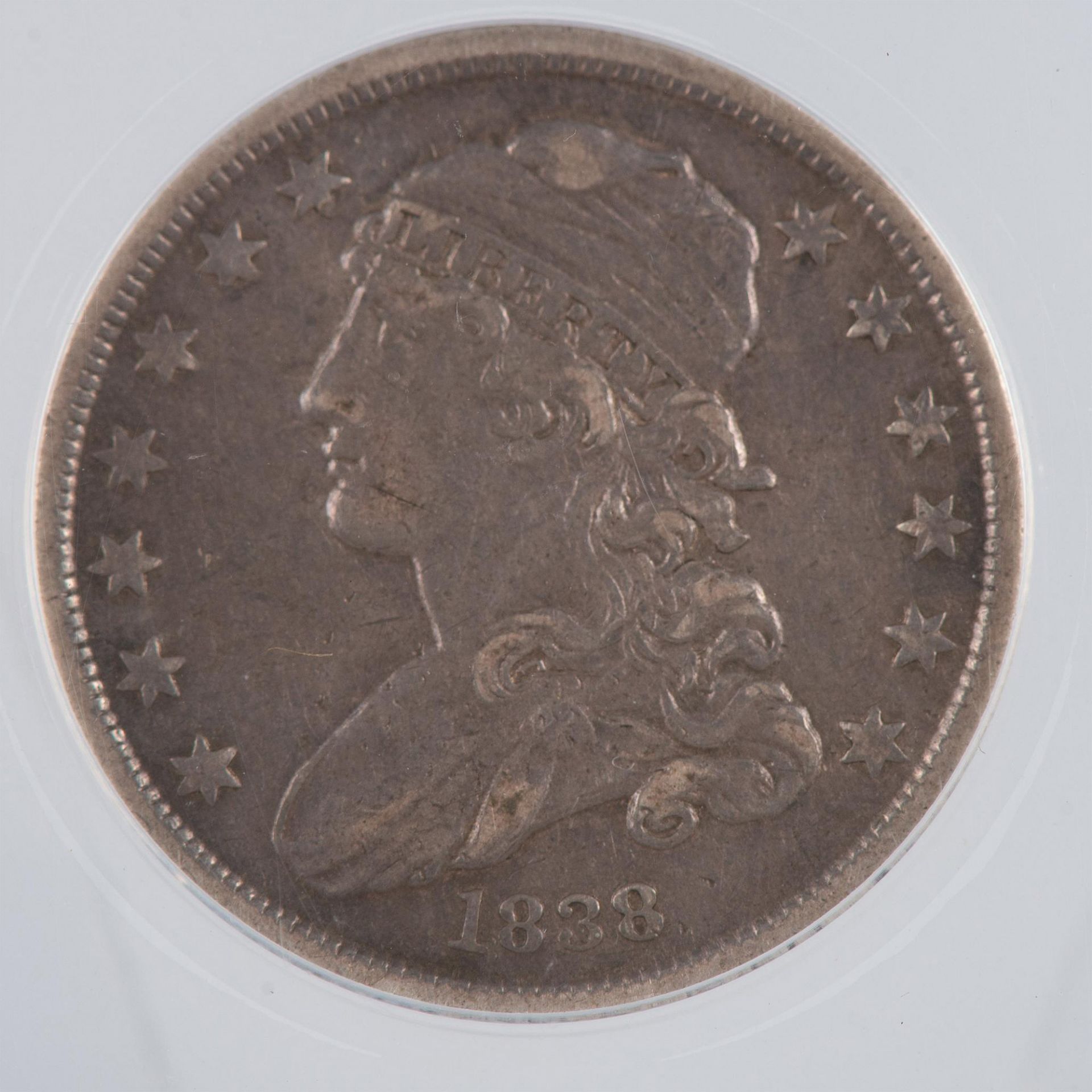 1838 CAPPED BUST B-1 25 CENT COIN AU50 - Image 3 of 11