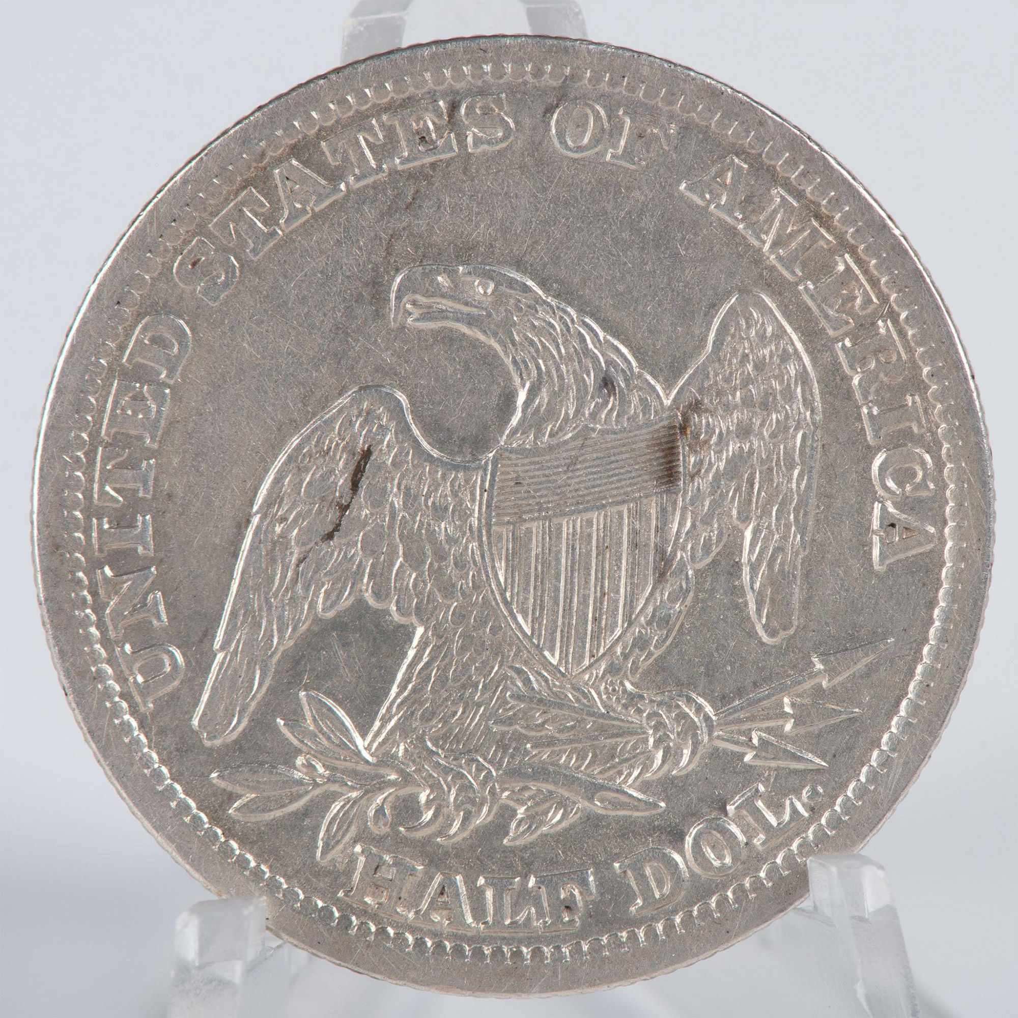 1838 CAPPED BUST US HALF DOLLAR AU50 - Image 5 of 8