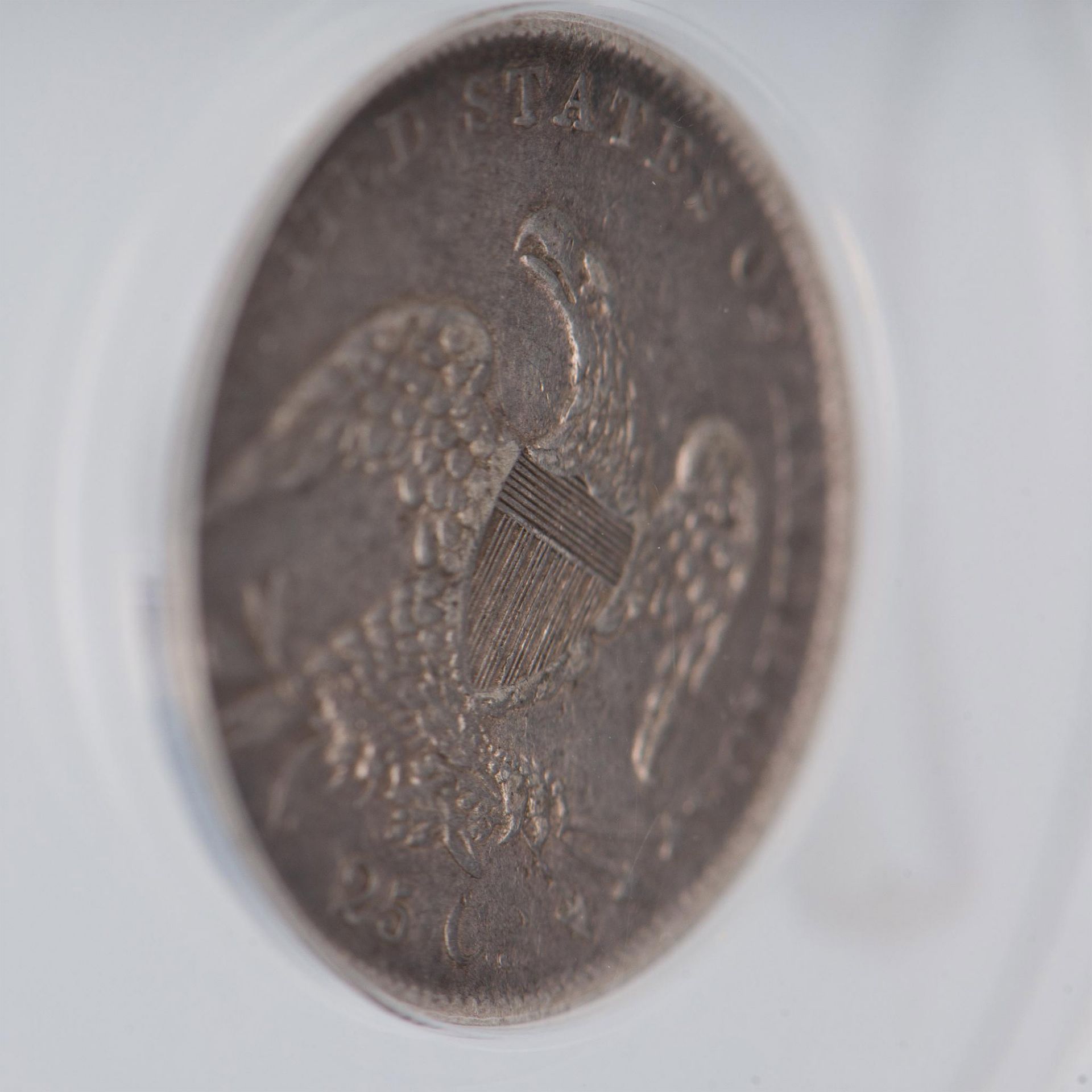 1838 CAPPED BUST B-1 25 CENT COIN AU50 - Bild 8 aus 11