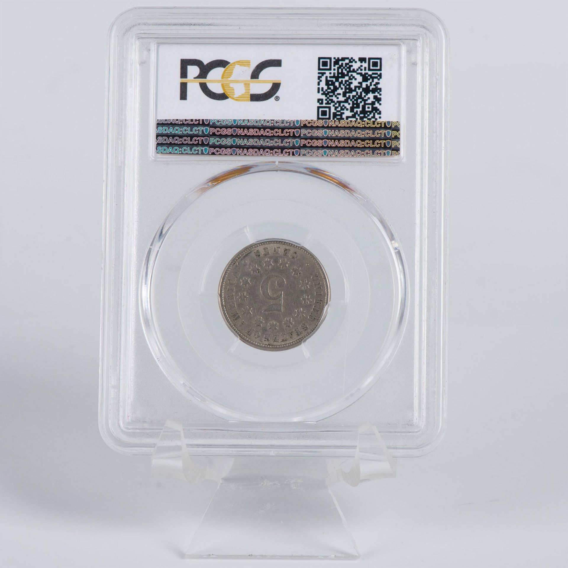 1872 US SHIELD NICKEL PCGS GRADED EF40 - Bild 2 aus 8