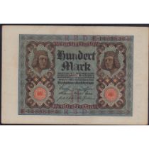 Antique 1920 German 100 Mark Banknote