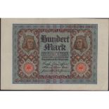 Antique 1920 German 100 Mark Banknote