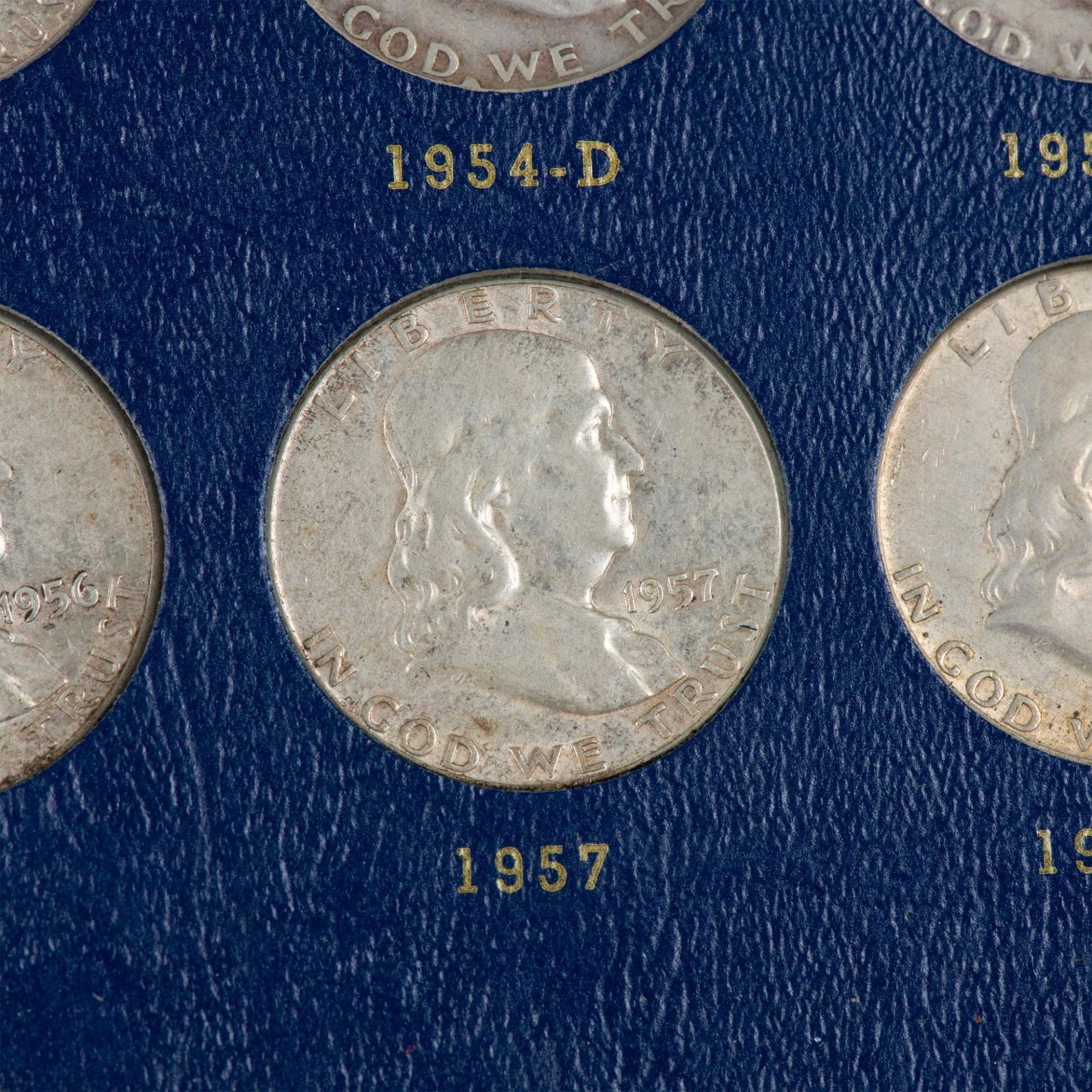 1 BOOK OF US FRANKLIN HALF DOLLAR COINS 1948-1963 - Image 5 of 9