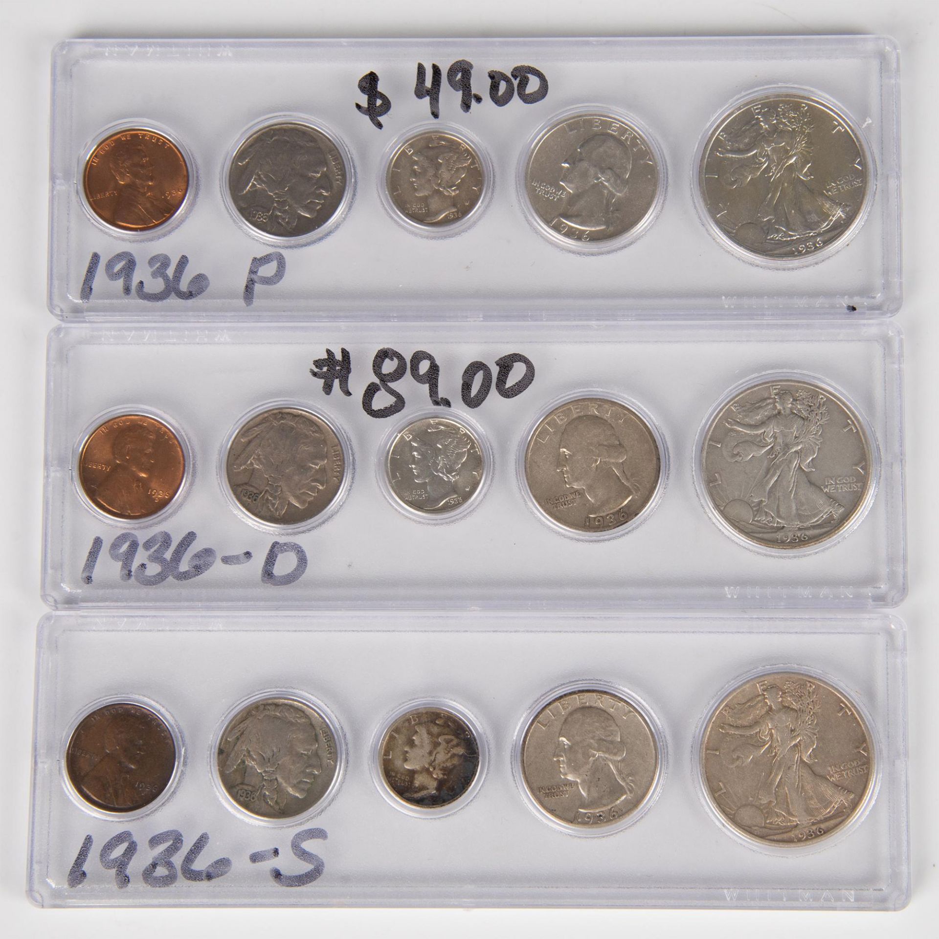 96PC COLLECTION OF COINS SPANNING 1932-1939 - Bild 6 aus 15