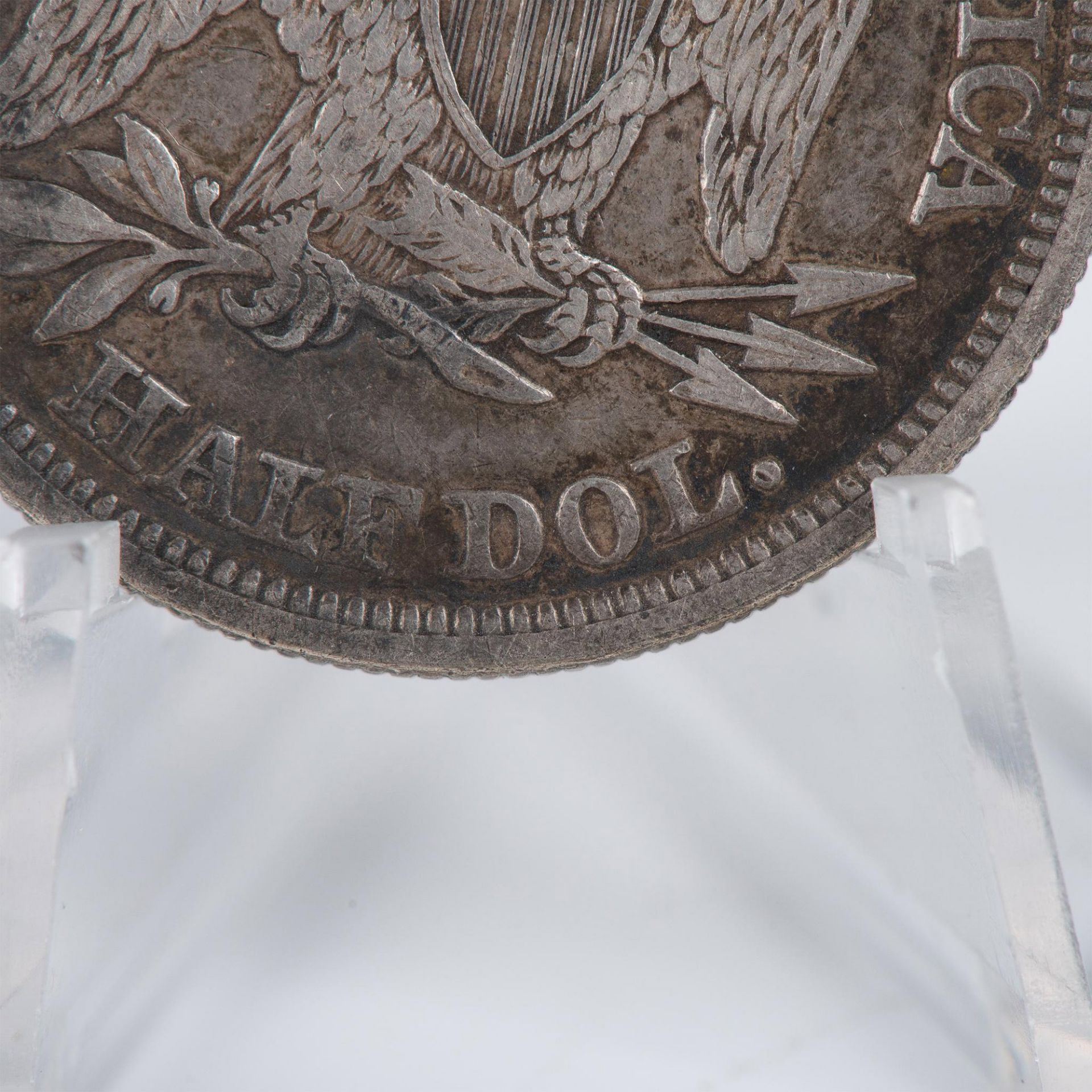 1859 SEATED LIBERTY US HALF DOLLAR AU50 - Image 7 of 11