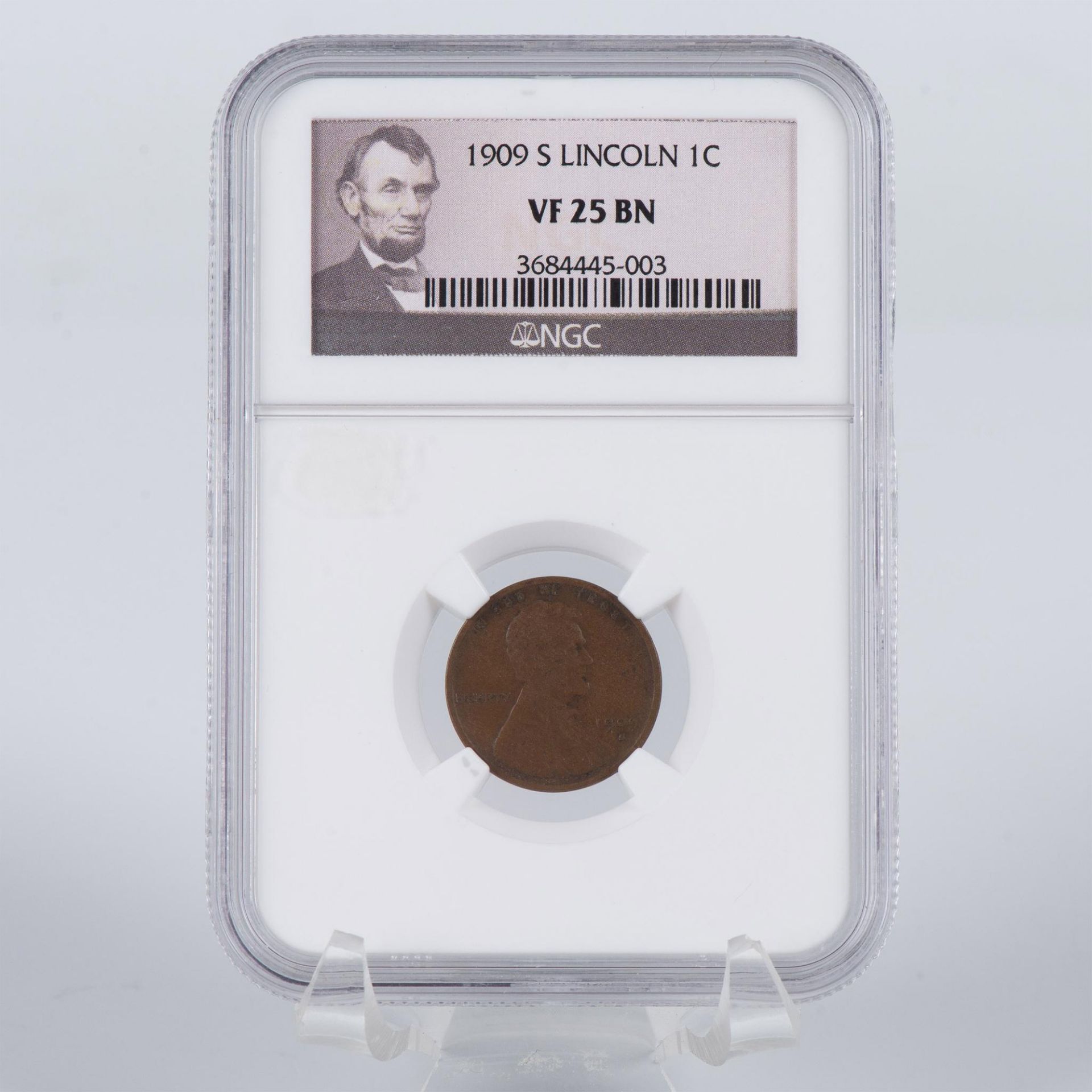 1909 US LINCOLN S 1C NGC VF25 BN