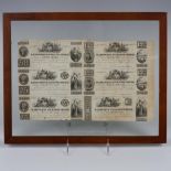 1830 SINGLE UNCUT SHEET WITH 6 R.LEFFERTS EXCHANGE NOTES