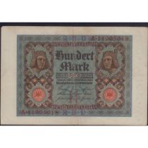 Antique 1920 German 100 Mark Banknote