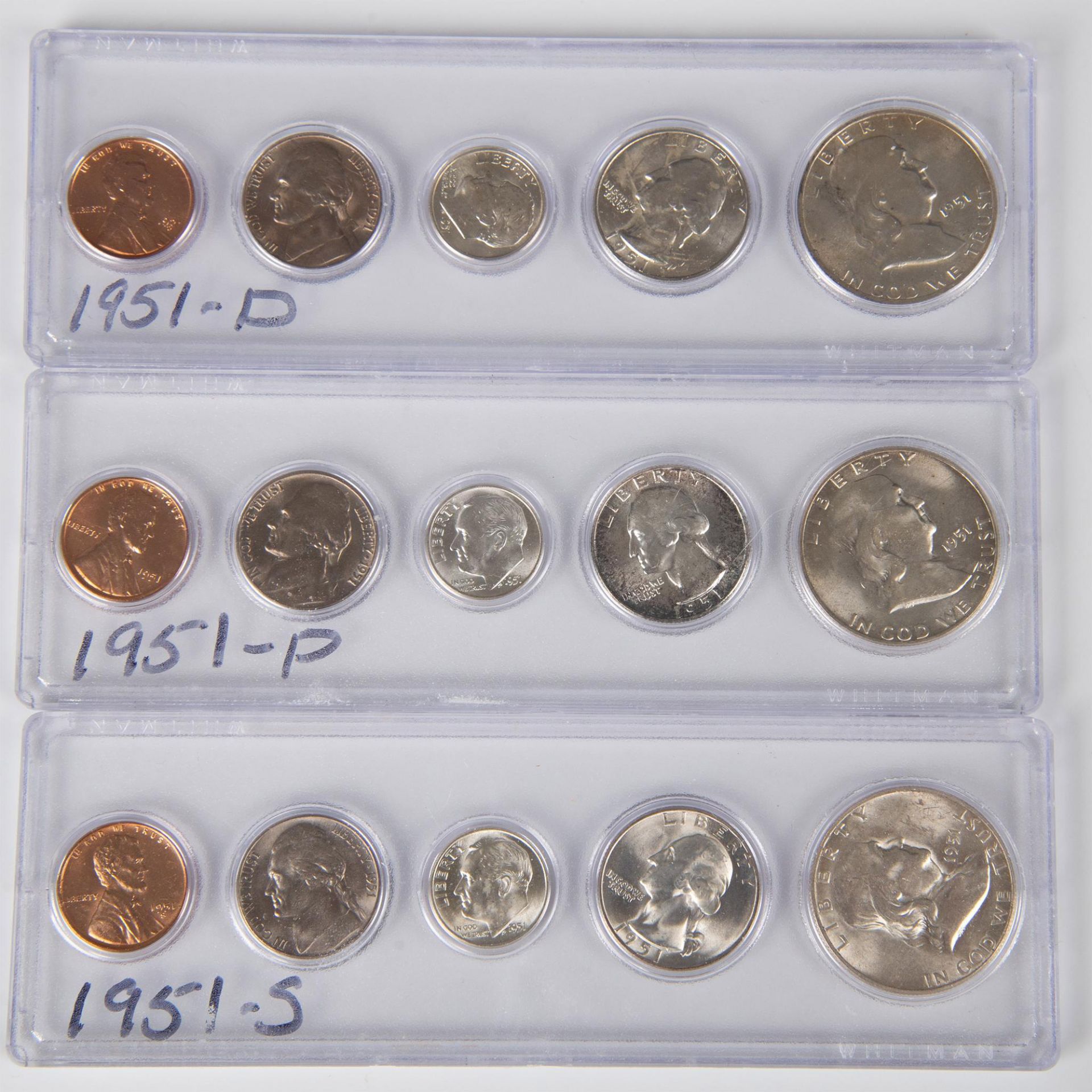 121PC COLLECTION US COINS 1950-1959 UNCIRCULATED - Bild 11 aus 20
