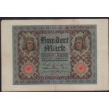 Antique 1920 German 100 Mark Banknote