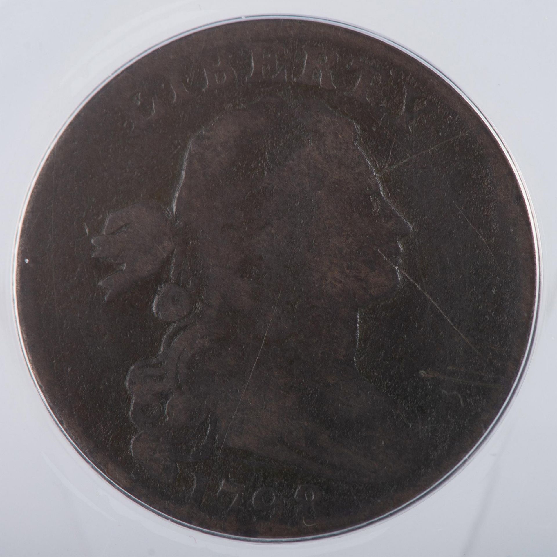 1798 LARGE 1C STYLE 2 HAIR ANACS GRADED G6 - Image 3 of 6
