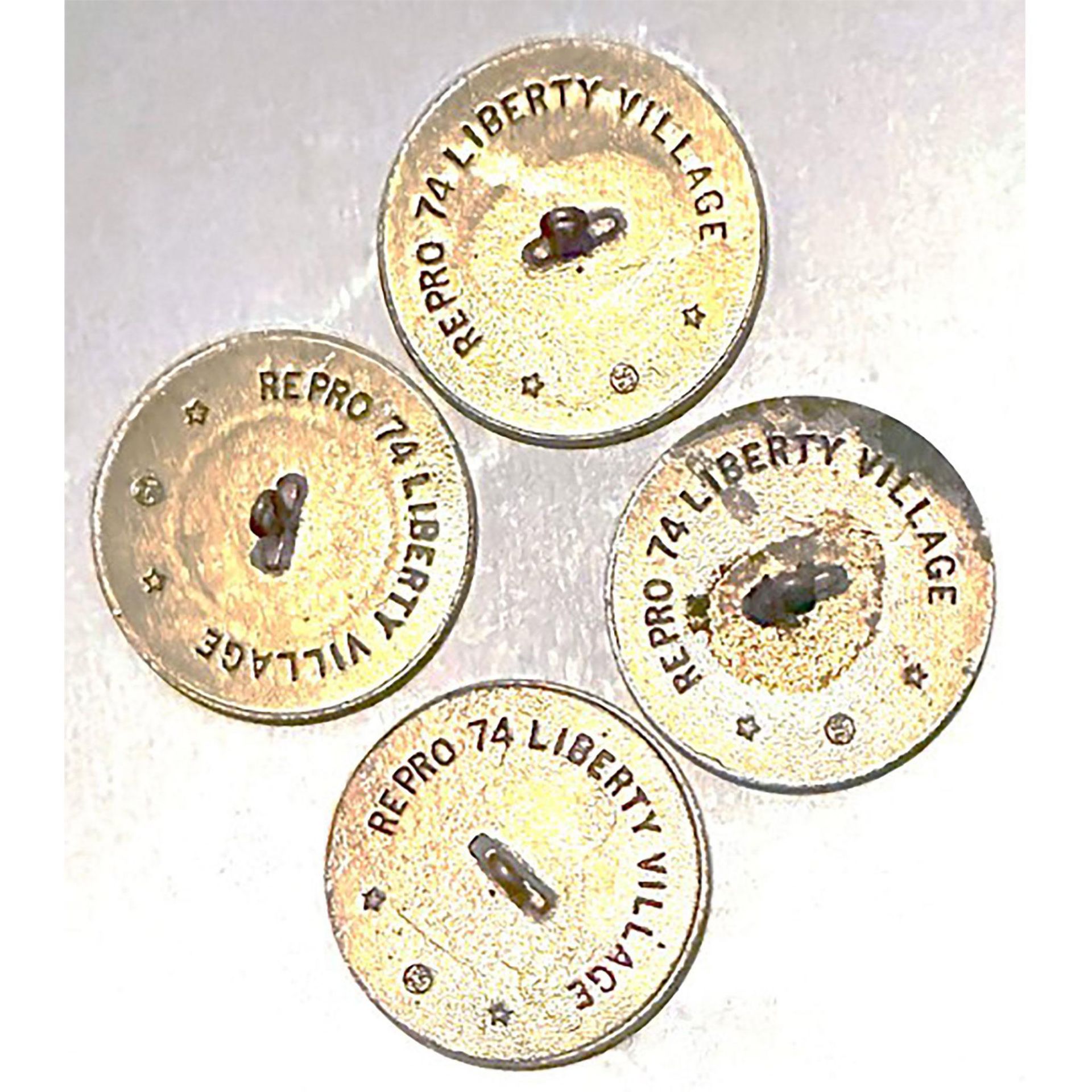 A set of Div. Three G. Washington Inaugural buttons - Bild 6 aus 6