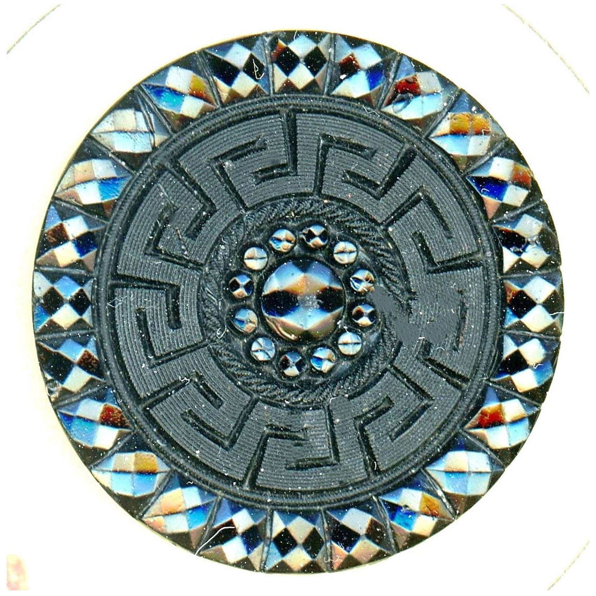 A partial card of division one black glass buttons - Image 3 of 4