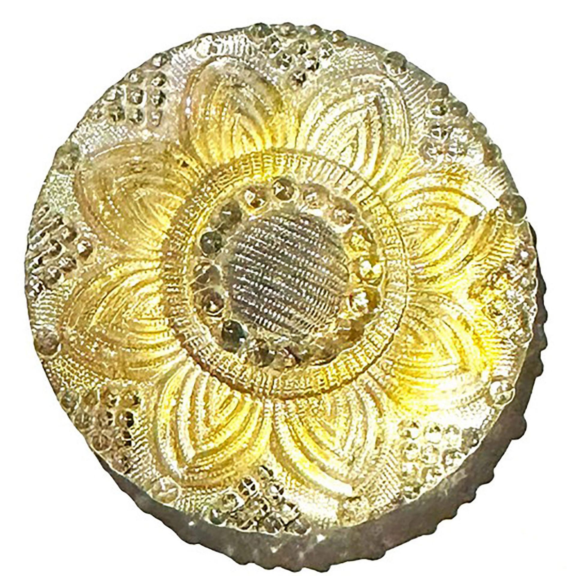 A small card of division one lacy glass buttons - Bild 2 aus 6
