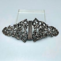 Antique Silver Two Piece Belt Buckle