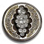 A scarce division one pearl and paste button