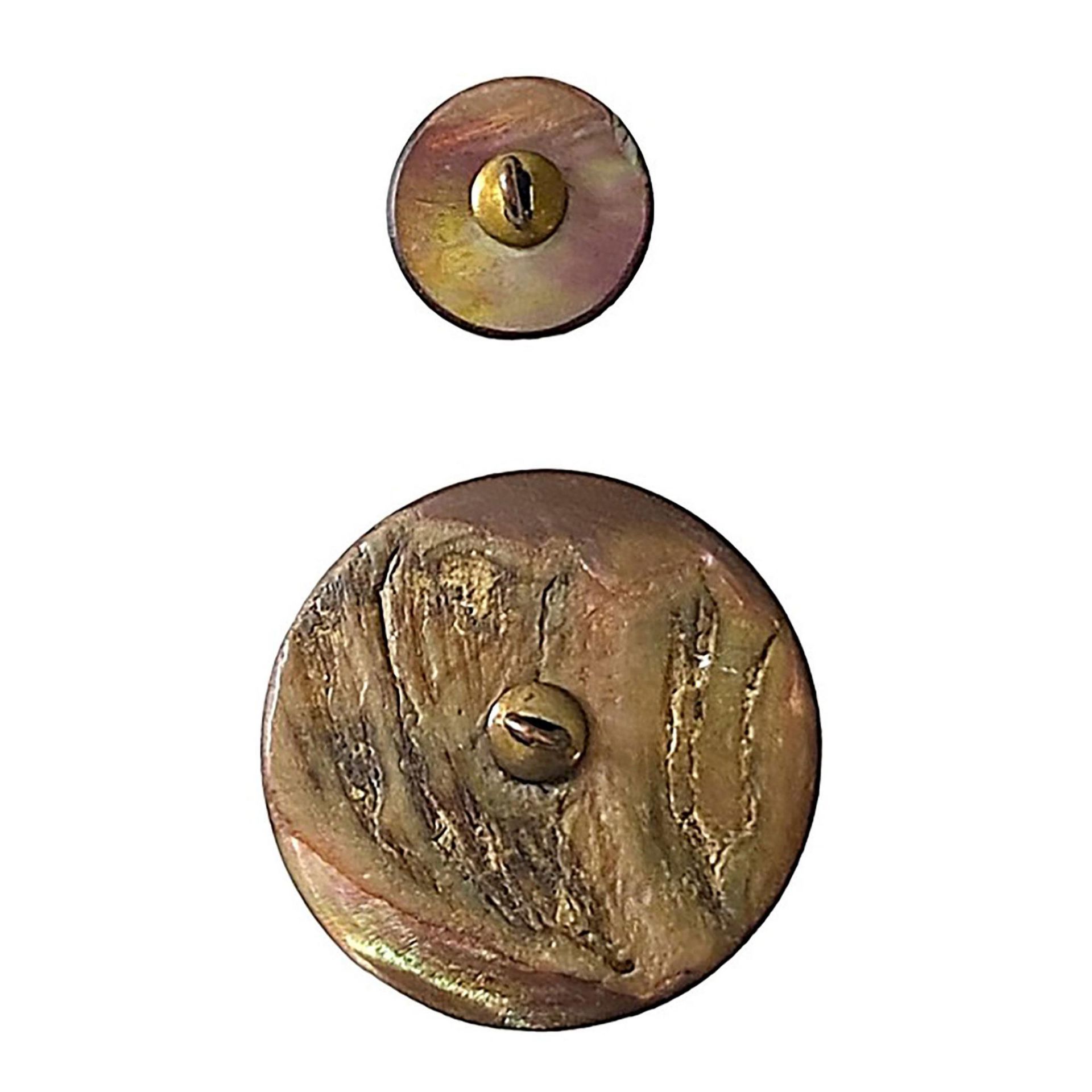 A pair of Division one pearl CAT buttons - Image 4 of 4