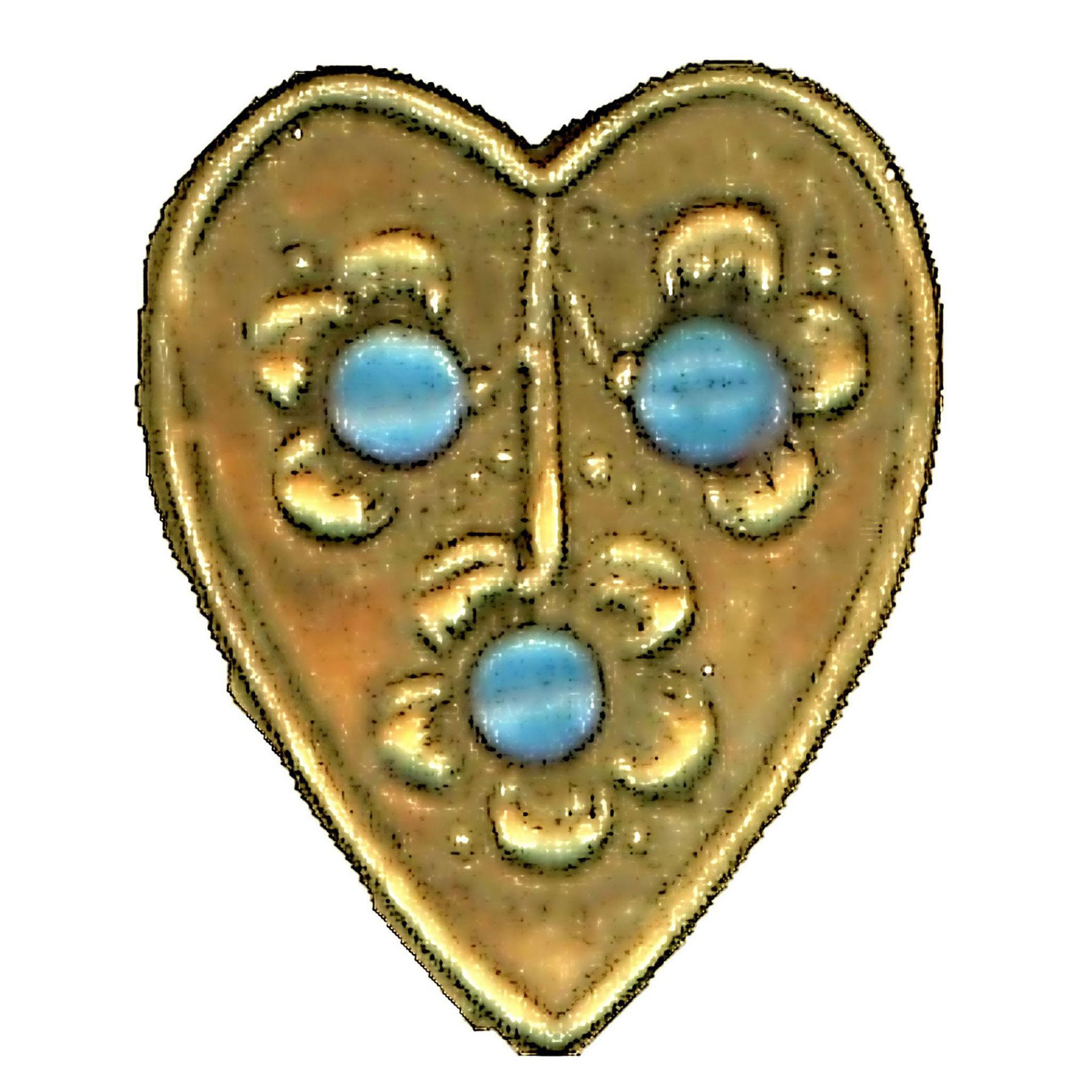 A partial card of division one and three enamel buttons - Bild 4 aus 4