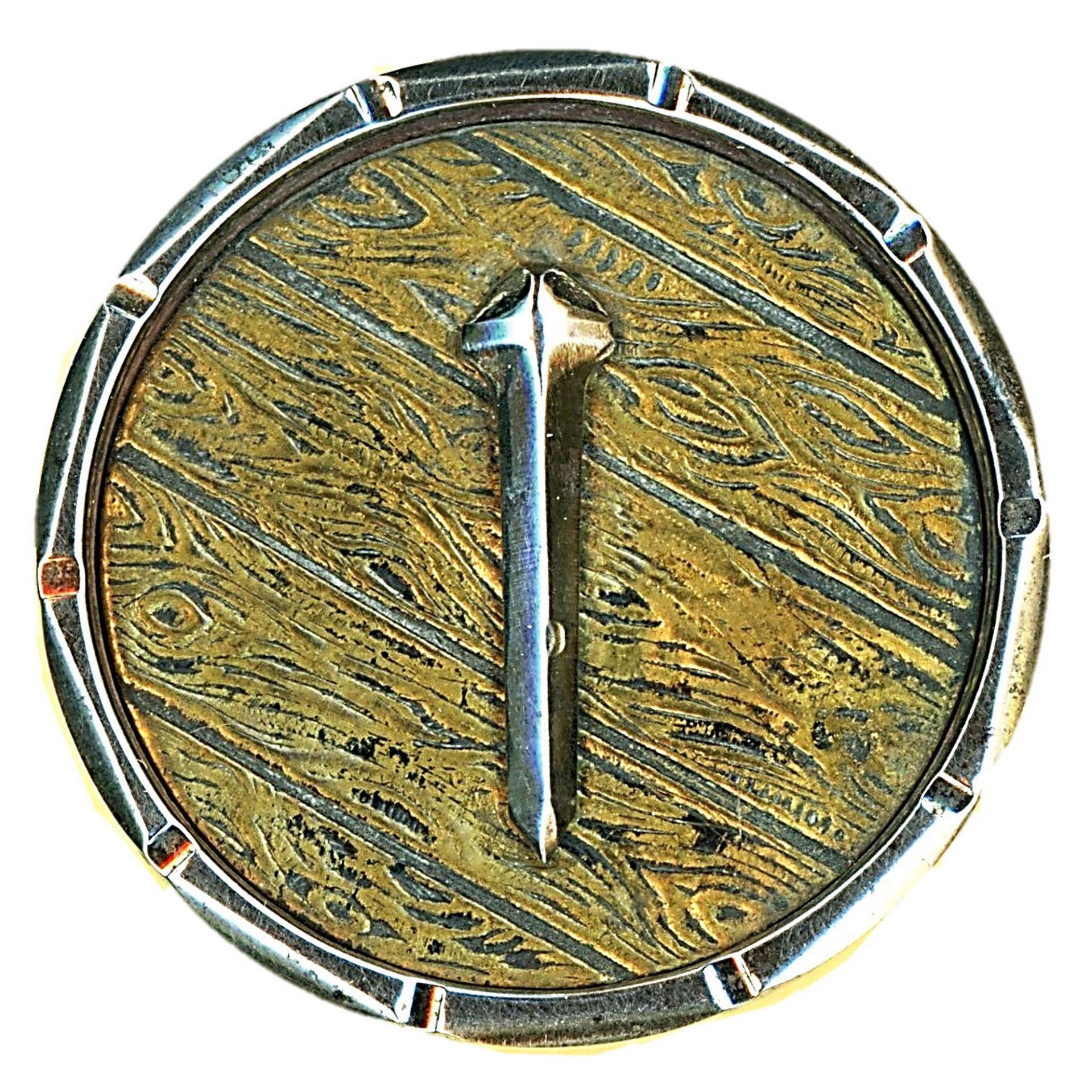 A small card of division one steel cup buttons - Bild 3 aus 3