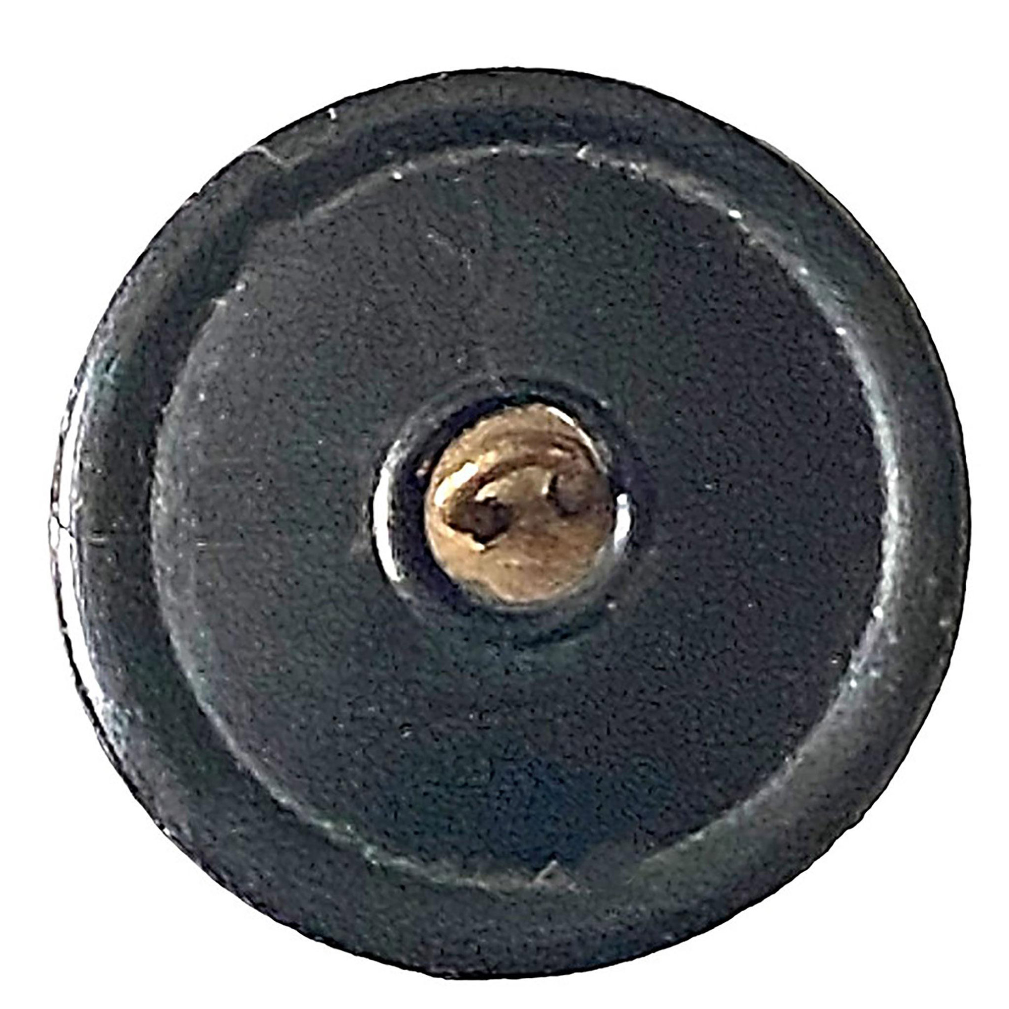 A scarce division one pictorial black glass button - Image 2 of 2