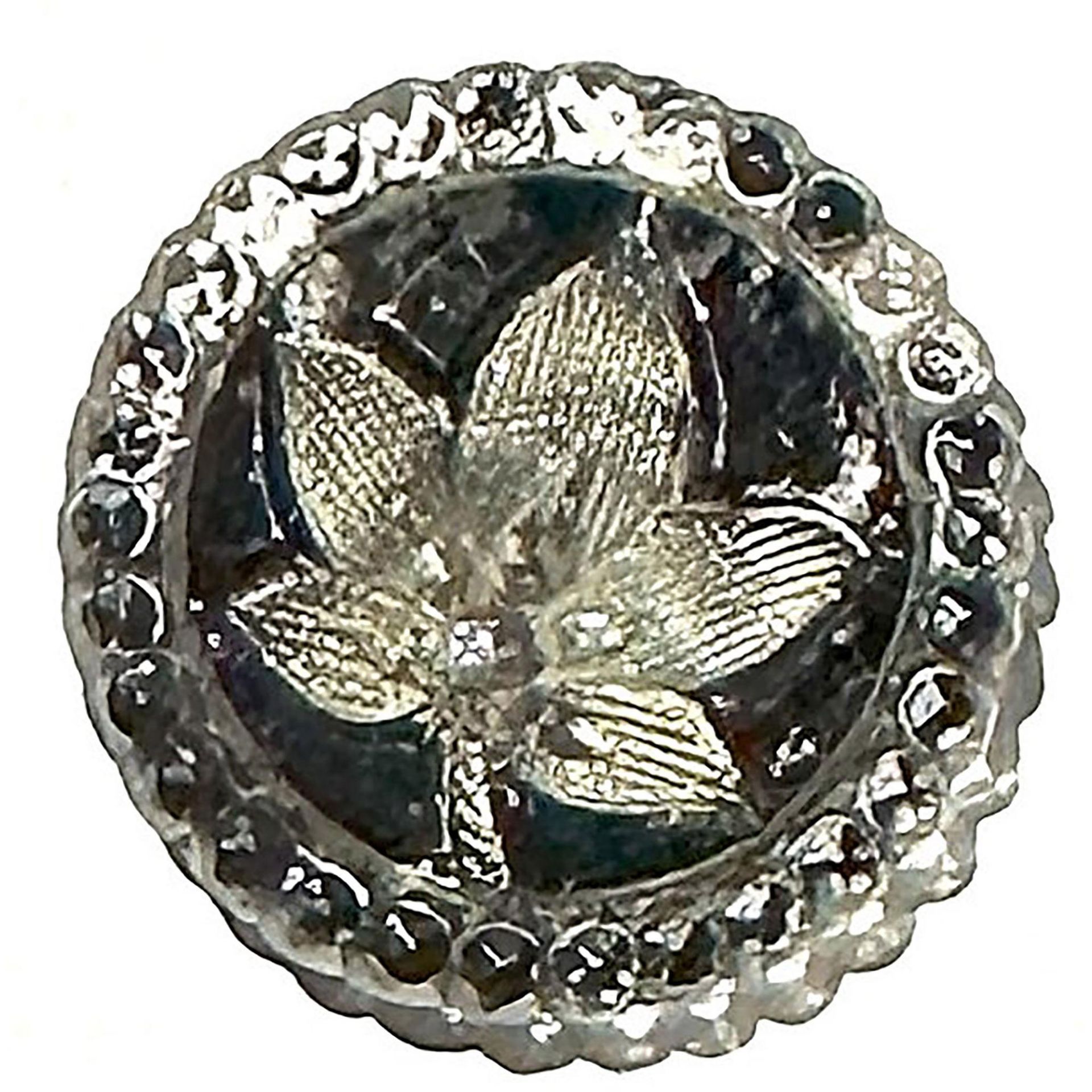 A small card of division one lacy glass buttons - Bild 4 aus 6