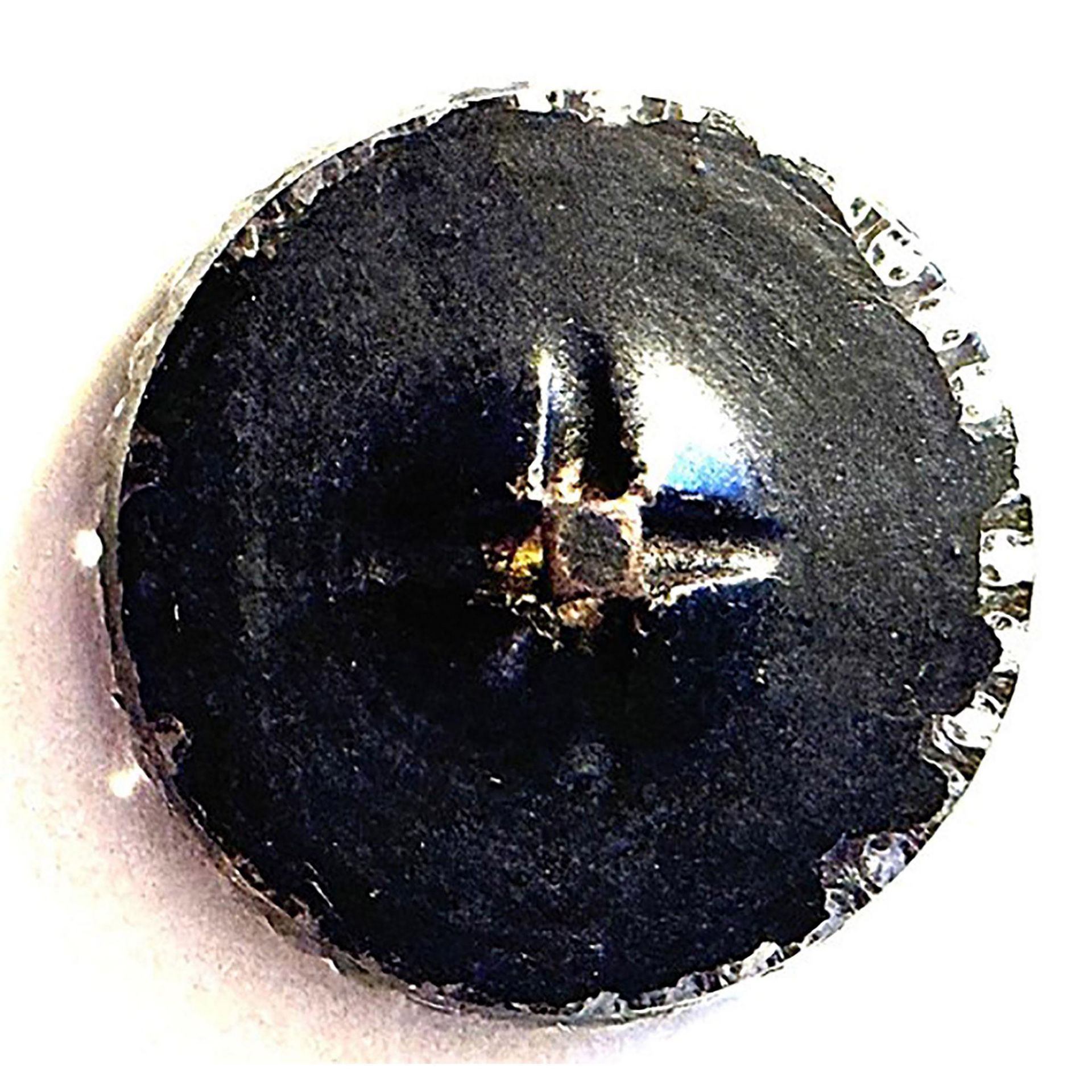 A division one glass button from Czechoslovakia - Bild 2 aus 2