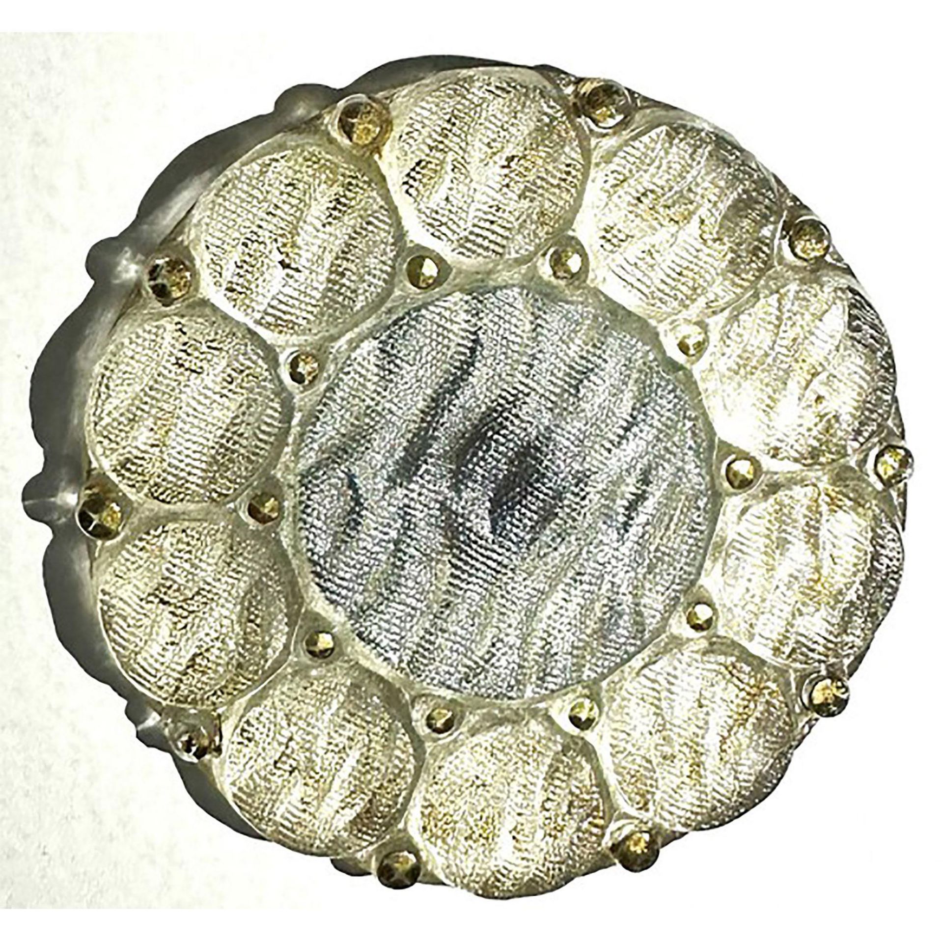 A small card of division one lacy glass buttons - Image 2 of 4