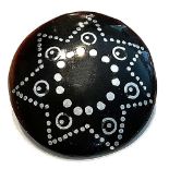 A division one pique inlay shell button