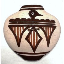 A division three pottery artist button