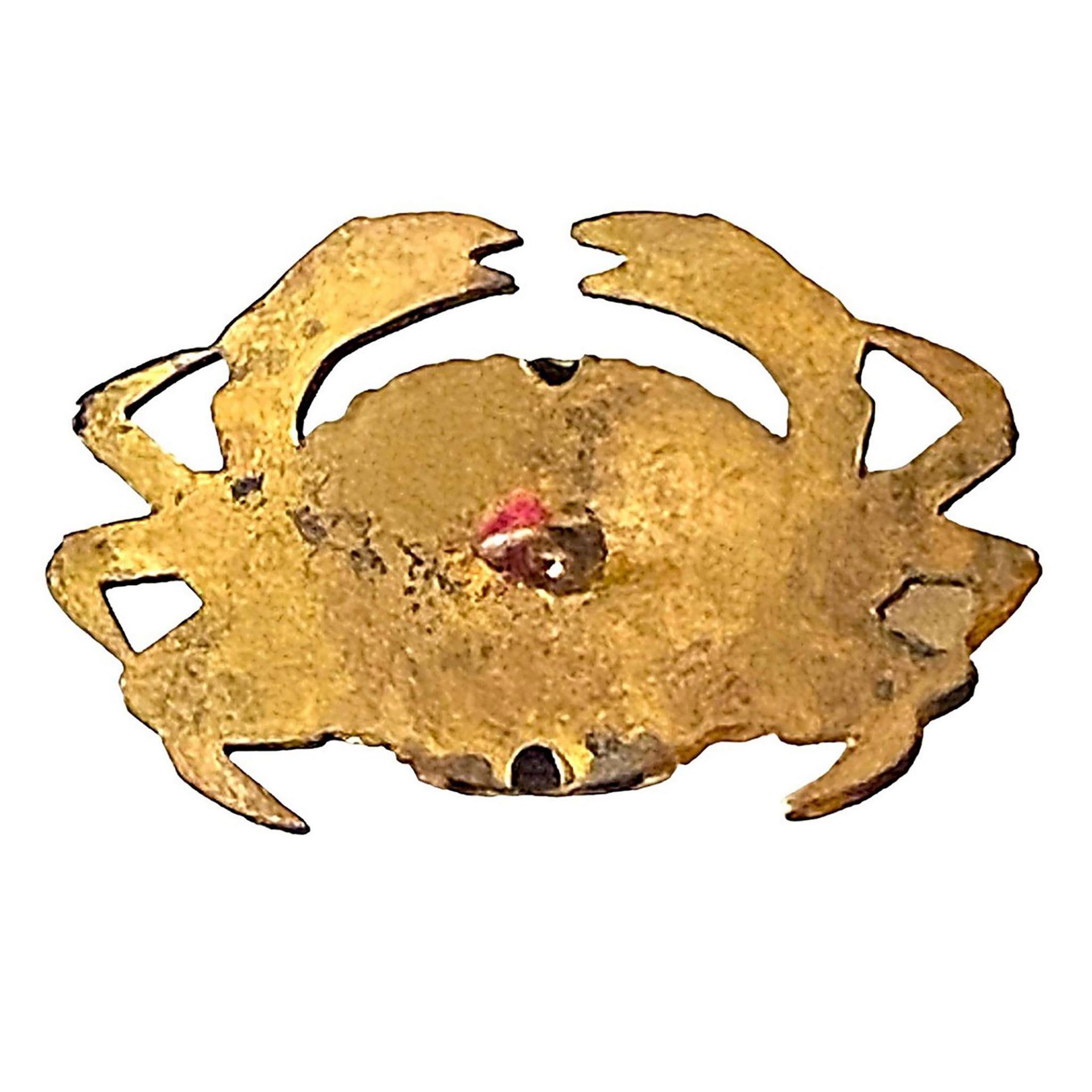 A division one brass realistic shape crustacean button - Bild 2 aus 2