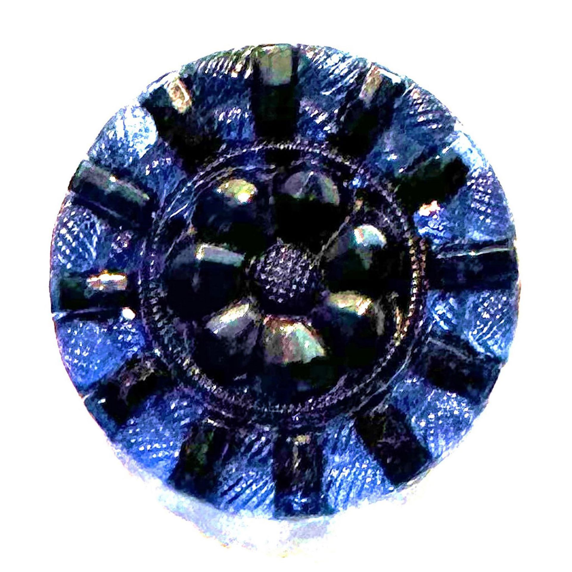 A small card of division one lacy glass buttons - Image 3 of 6