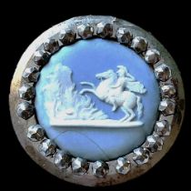 A division one pictorial Wedgwood button