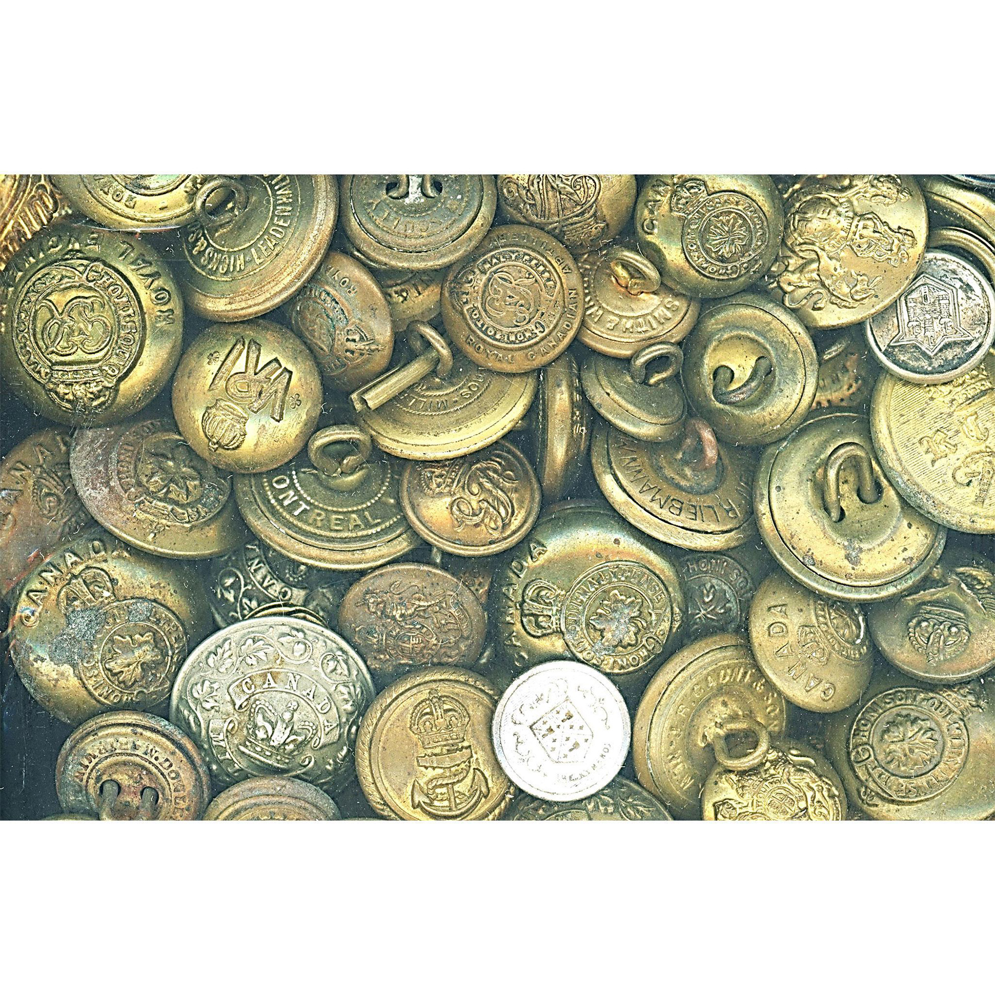 A bag lot of division one uniform buttons - Image 2 of 3