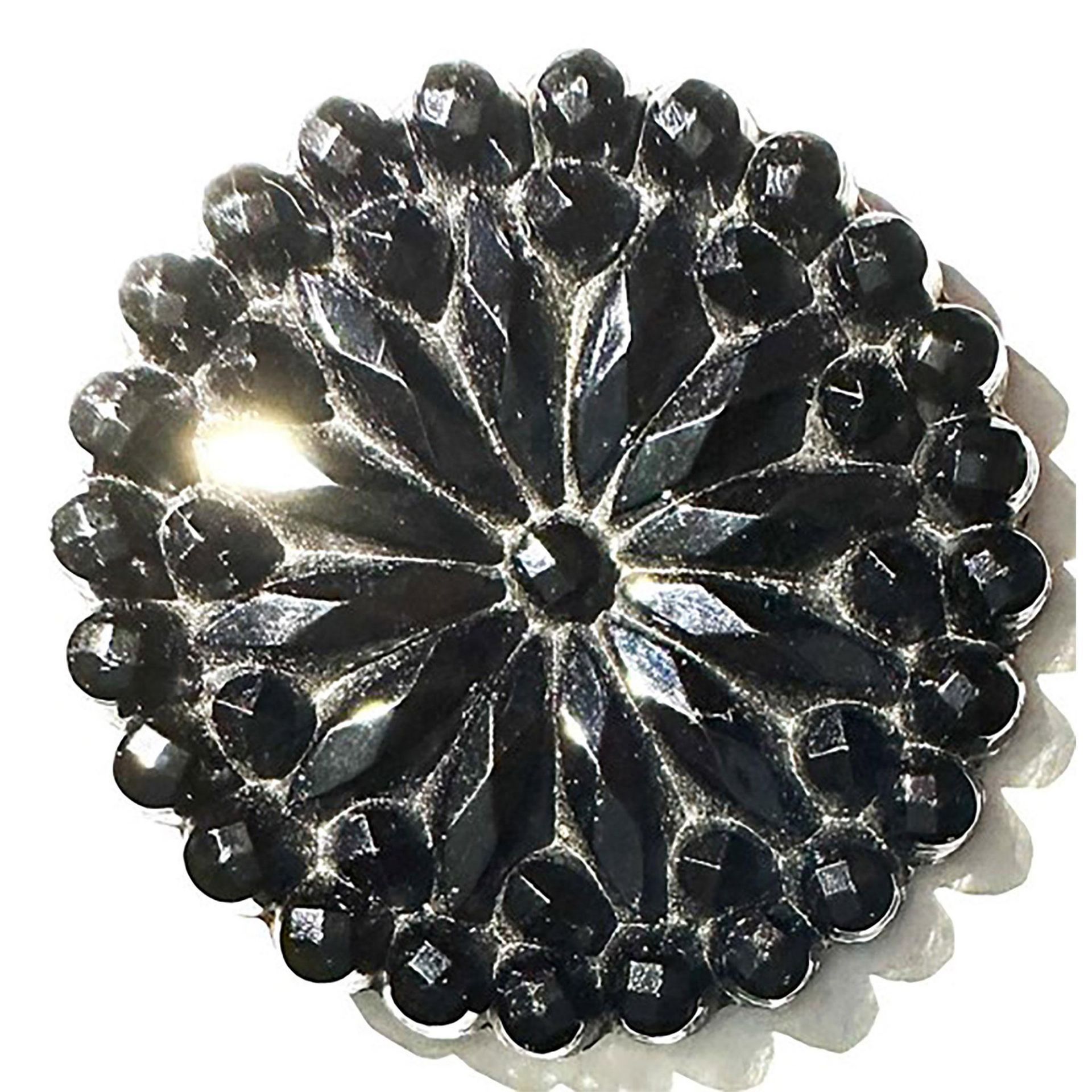 A small card of division one black glass buttons - Bild 8 aus 9